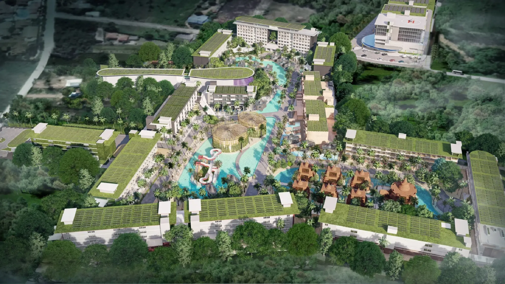 Nebu World Resort flagship project, 950 rooms, in Na Jomtien, Sattahip, Chonburi, Thailand  