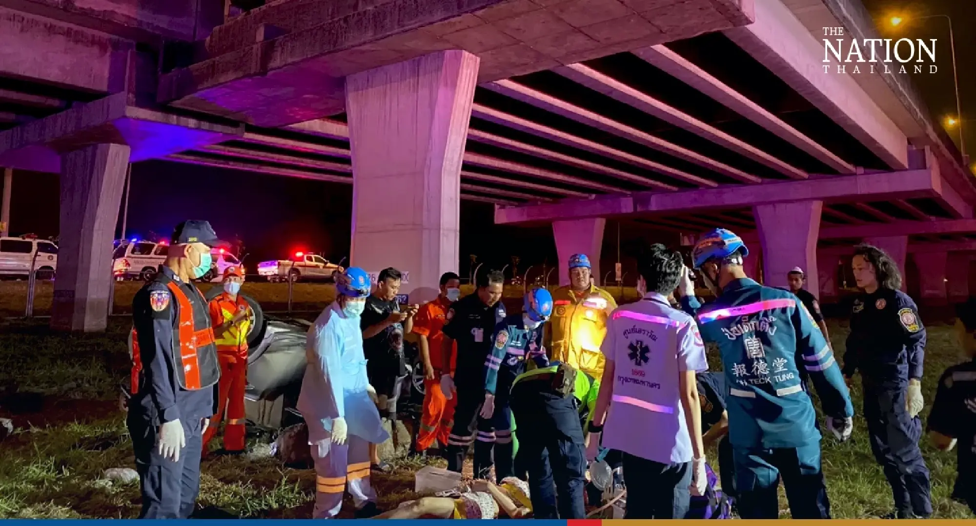Tragic end: Bangkokian drives off expressway to her death