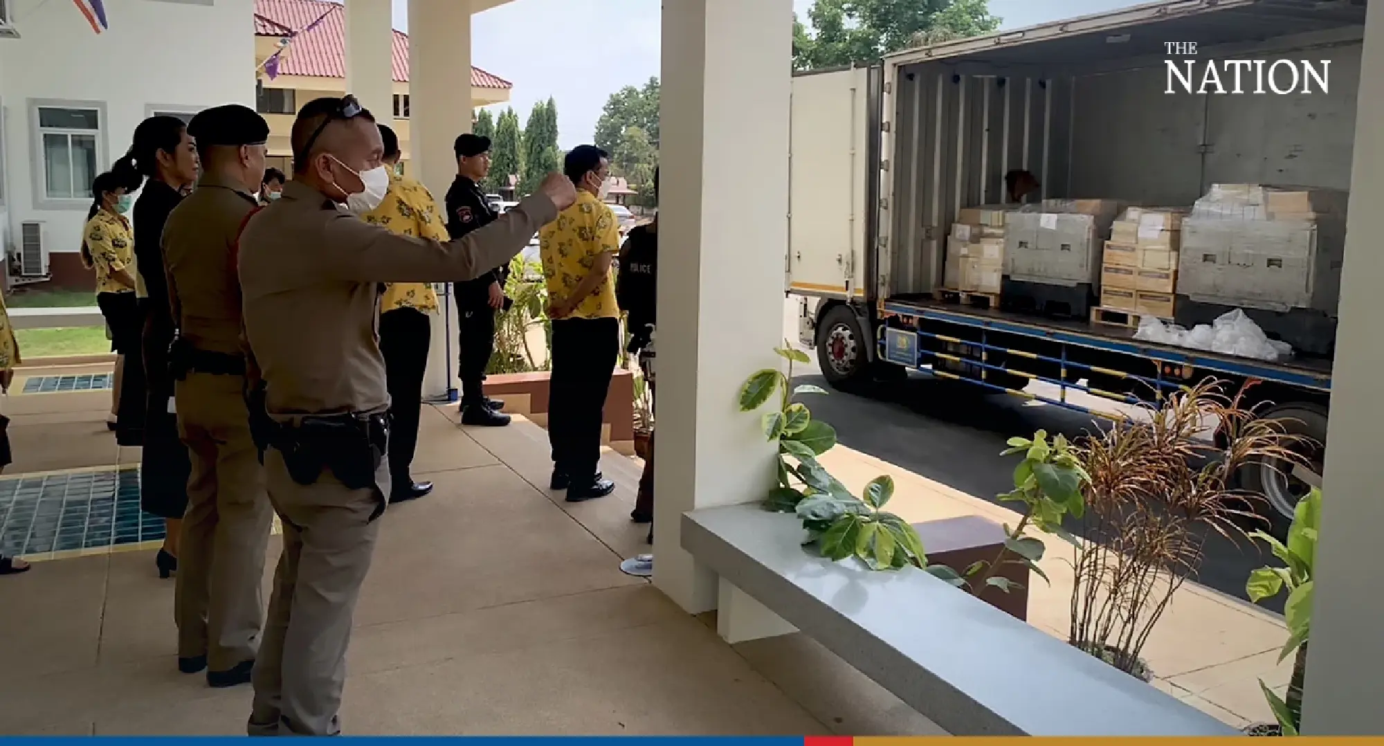 Final convoy carrying ballots for advance voting heads South