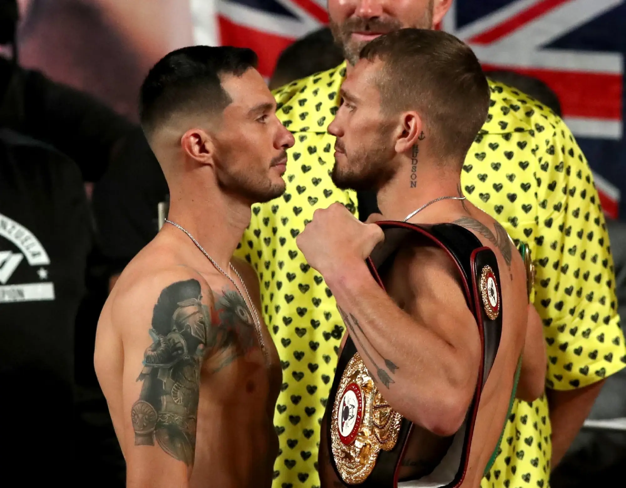 Canelo Alvarez and John Ryder face off at the weigh-in