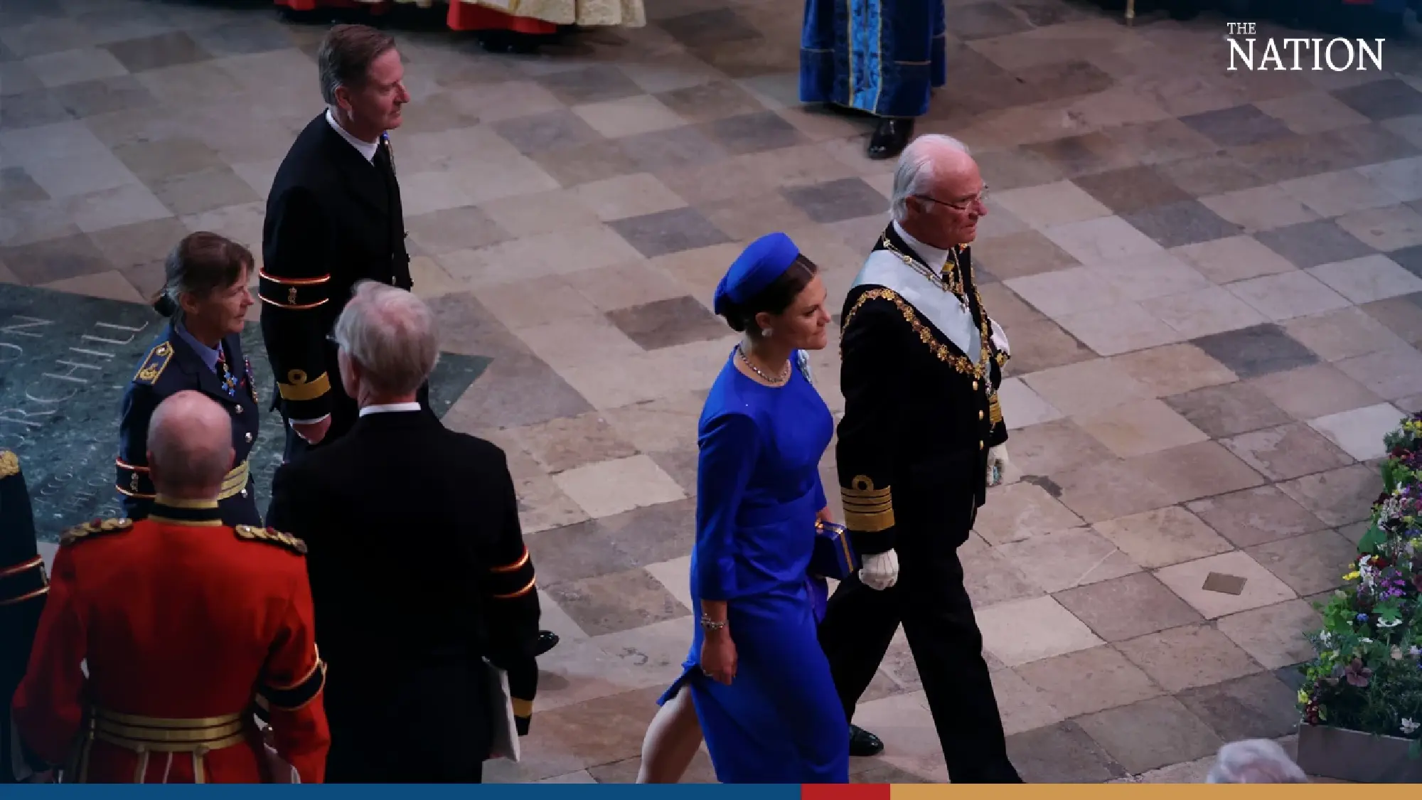 King Jigme Khesar Namgyel Wangchuck and Queen Jetsun Pema from Bhutan arrive to attend the coronation ceremony at Westminster Abbey