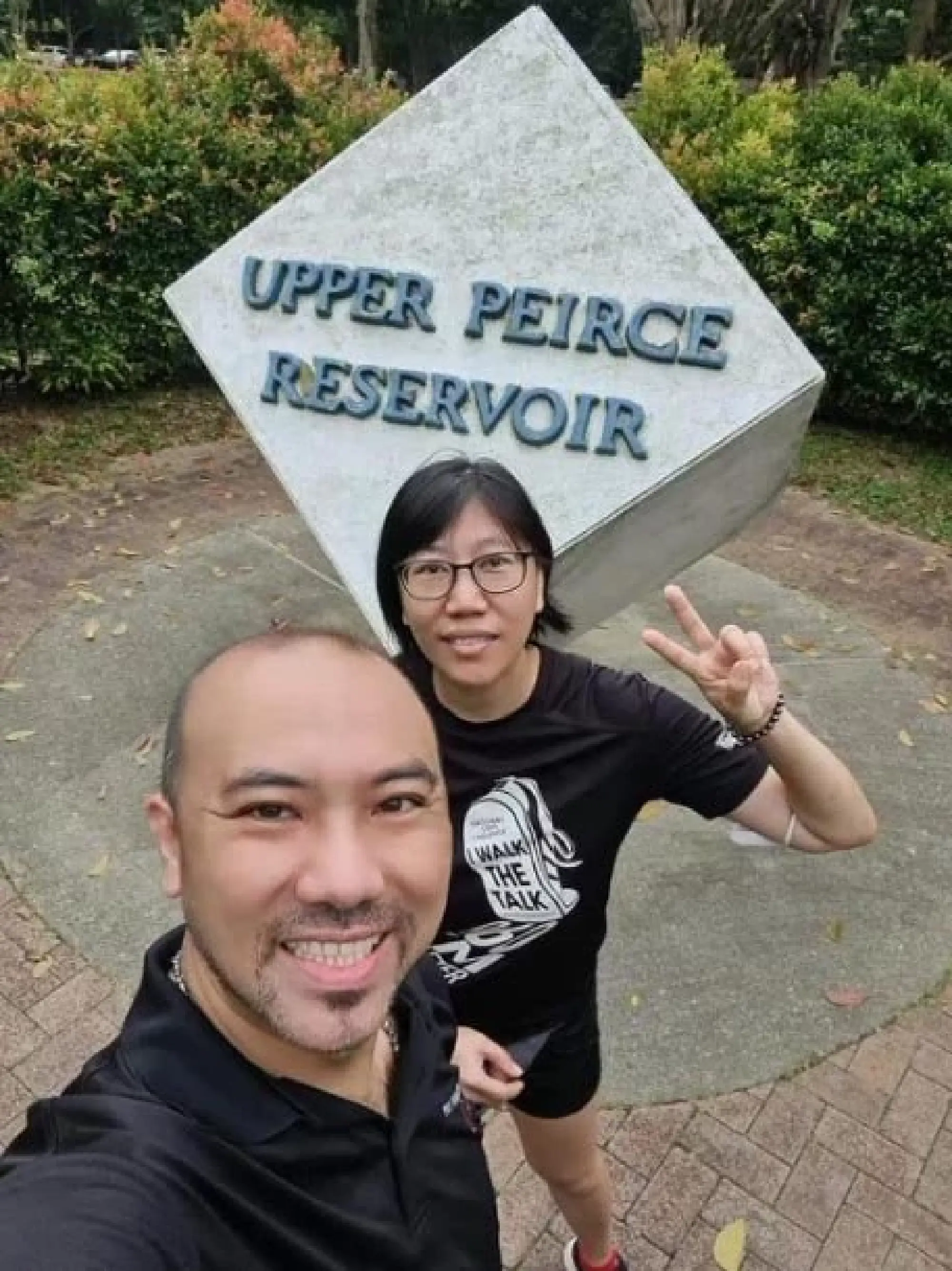 Childcare teacher Ng Chiew Ping, 49, with her husband Chua Chan Tiong. She changed up her lifestyle by including more exercise and a better diet. PHOTO: COURTESY OF NG CHIEW PING