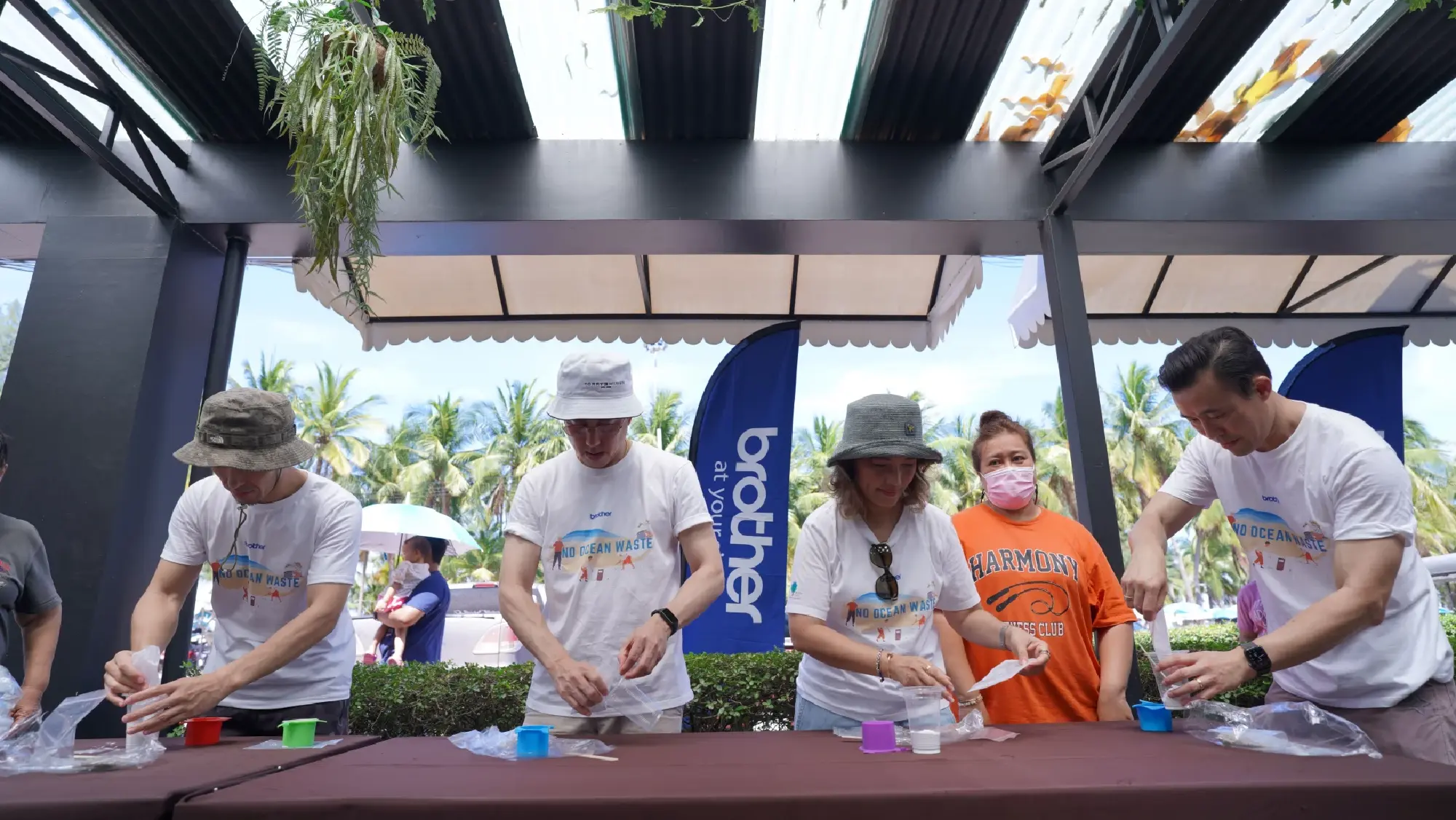 "Brother" promotes environmental care at Bangsaen beach to mark "World Oceans Day"
