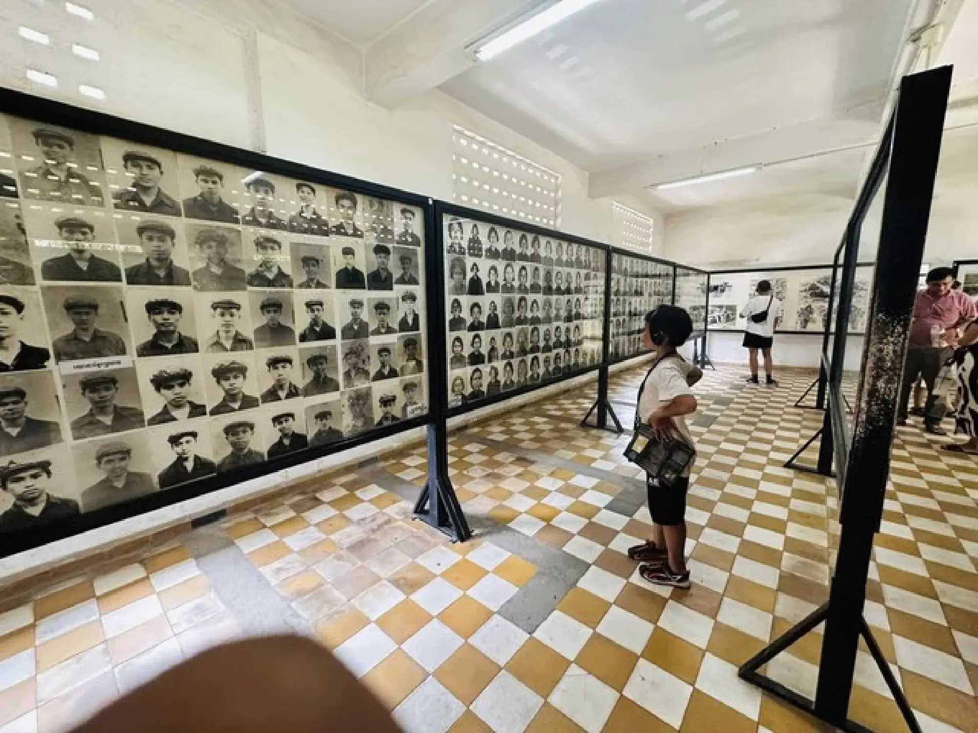 Nong Quang Anh visits the Tuol Sleng Genocide Museum in Phnom Penh, Cambodia. — Photo courtesy of Nông Quang Duy