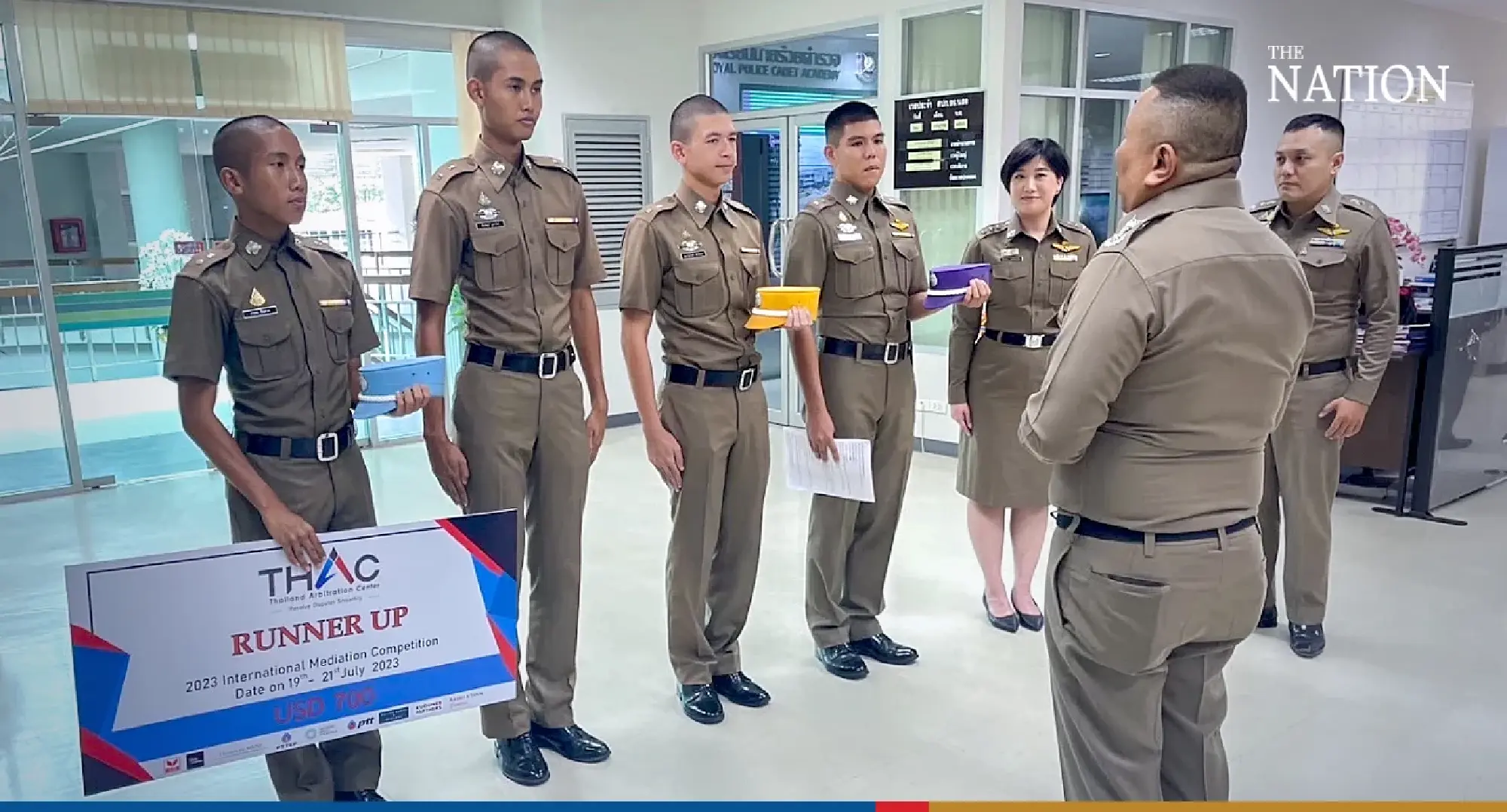 Police cadet team wins runner-up prize in international mediation contest