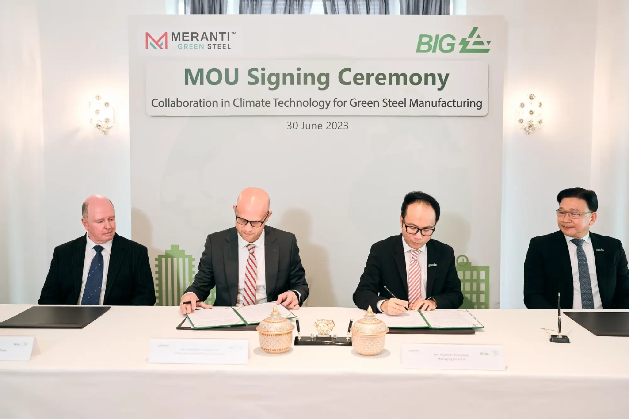 BIG and Meranti Steel enter into strategic cooperation in sustainable climate technology for a new green steel plant in Thailand