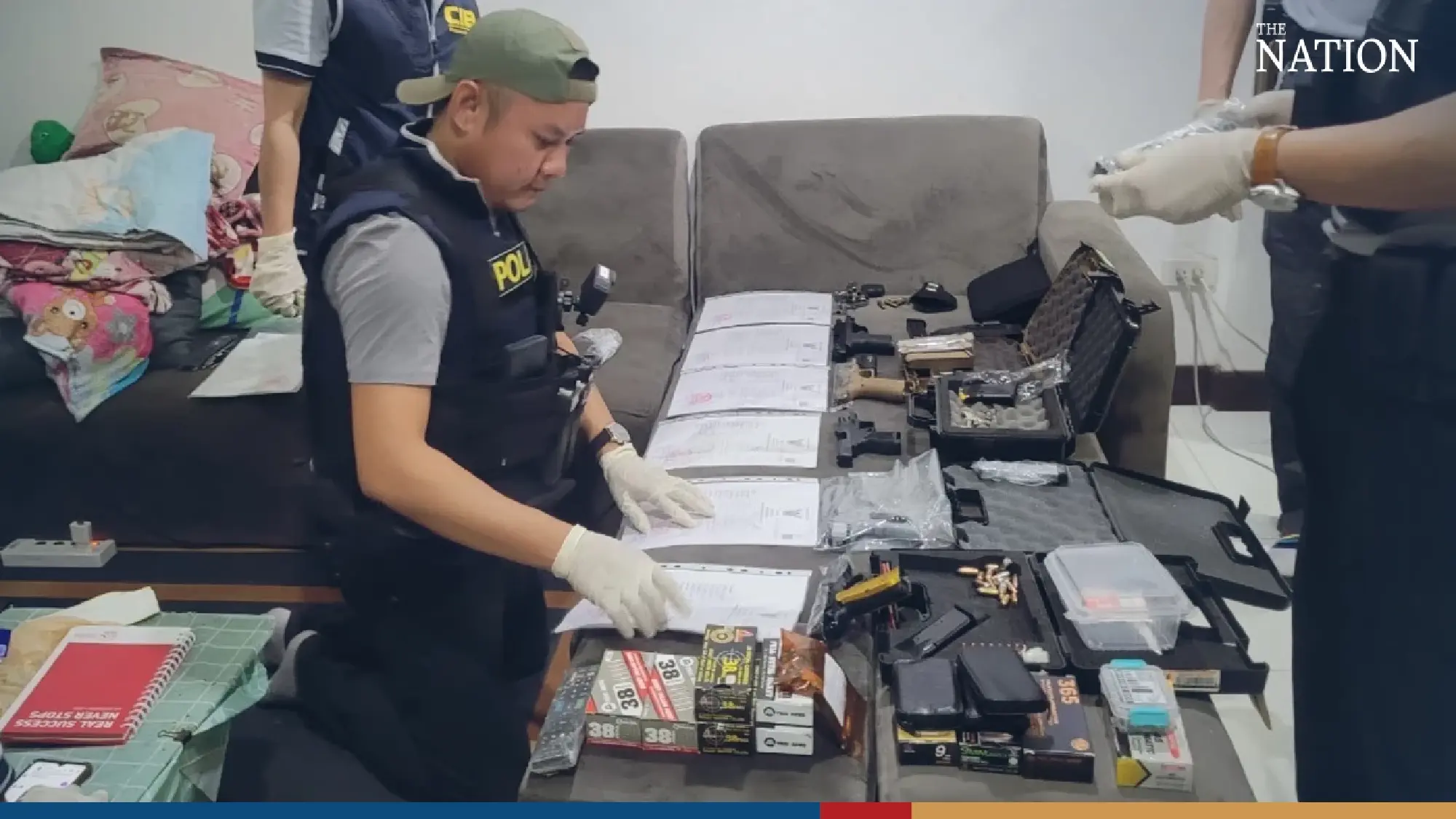 3 Thai men arrested for selling, possessing illegal firearms, ammunition
