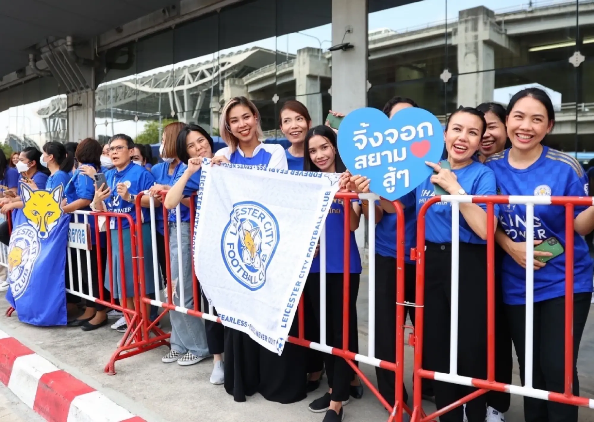 The Foxes touched down in Bangkok to face Spurs for the first time in Thailand.