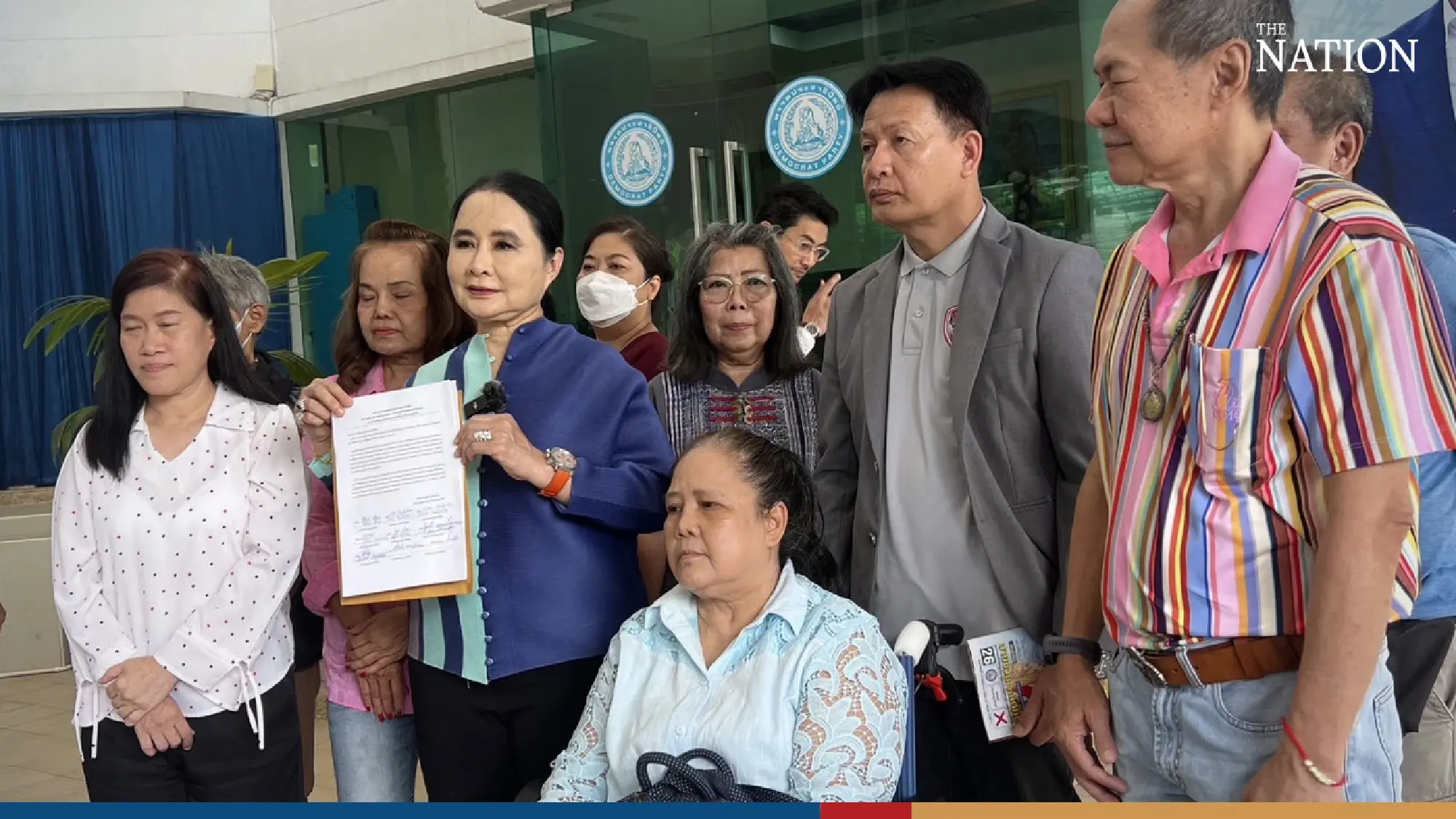 Democrats in Bangkok call for expulsion of 16 party MPs who voted for Srettha