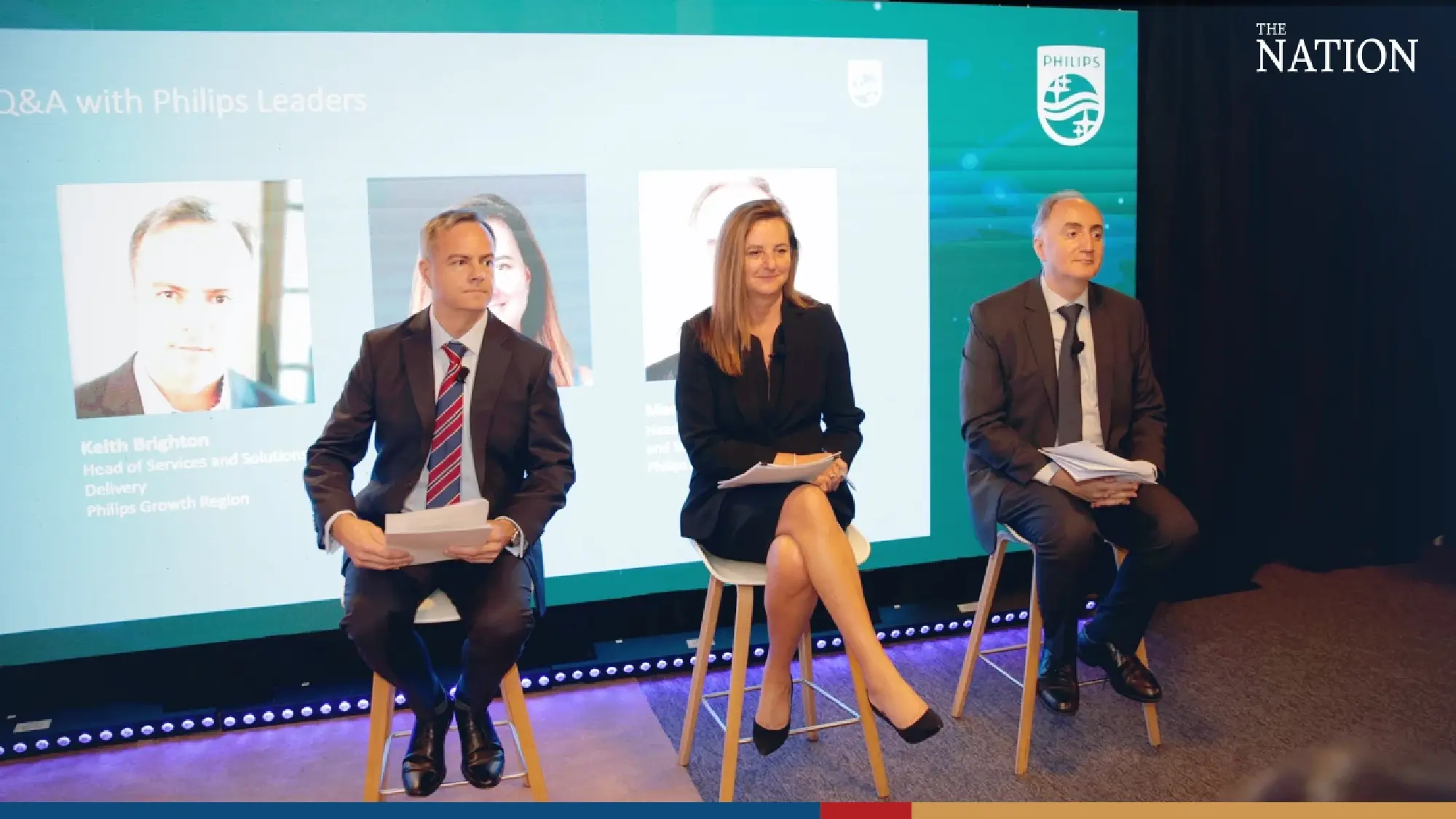 (from left) Keith Brighton, Coroline Clarke and Mark Burby