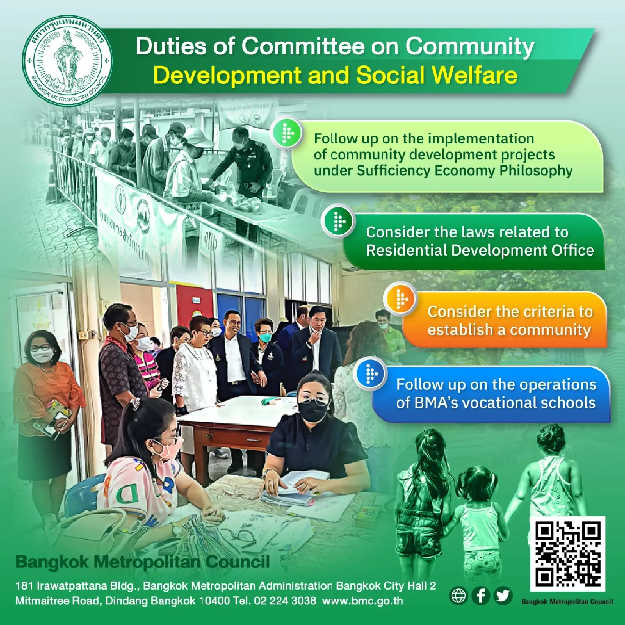 Roles of Bangkok Metropolitan Council's Committee on Community Development and Social Welfare