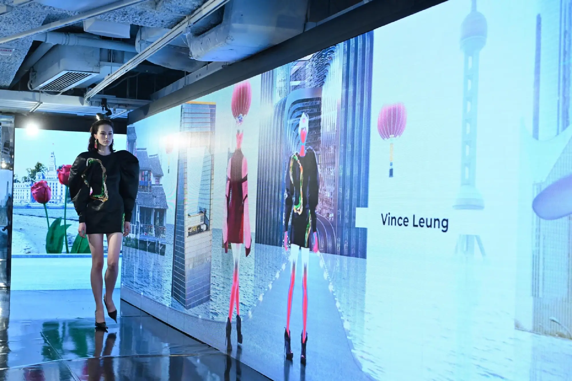 Physical and virtual models will walk the runway together at the event. (PHOTO PROVIDED TO CHINA DAILY)