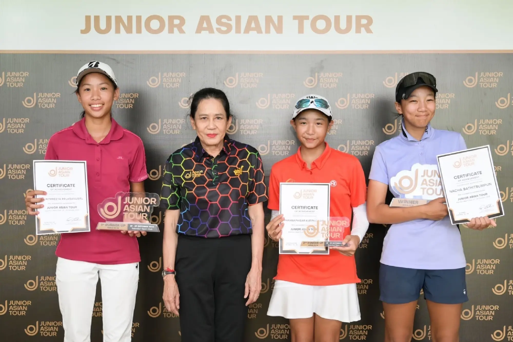 Polakrit, Arisa Crowned Champions in Boys' and Girls' A Titles at Junior Asian Tour