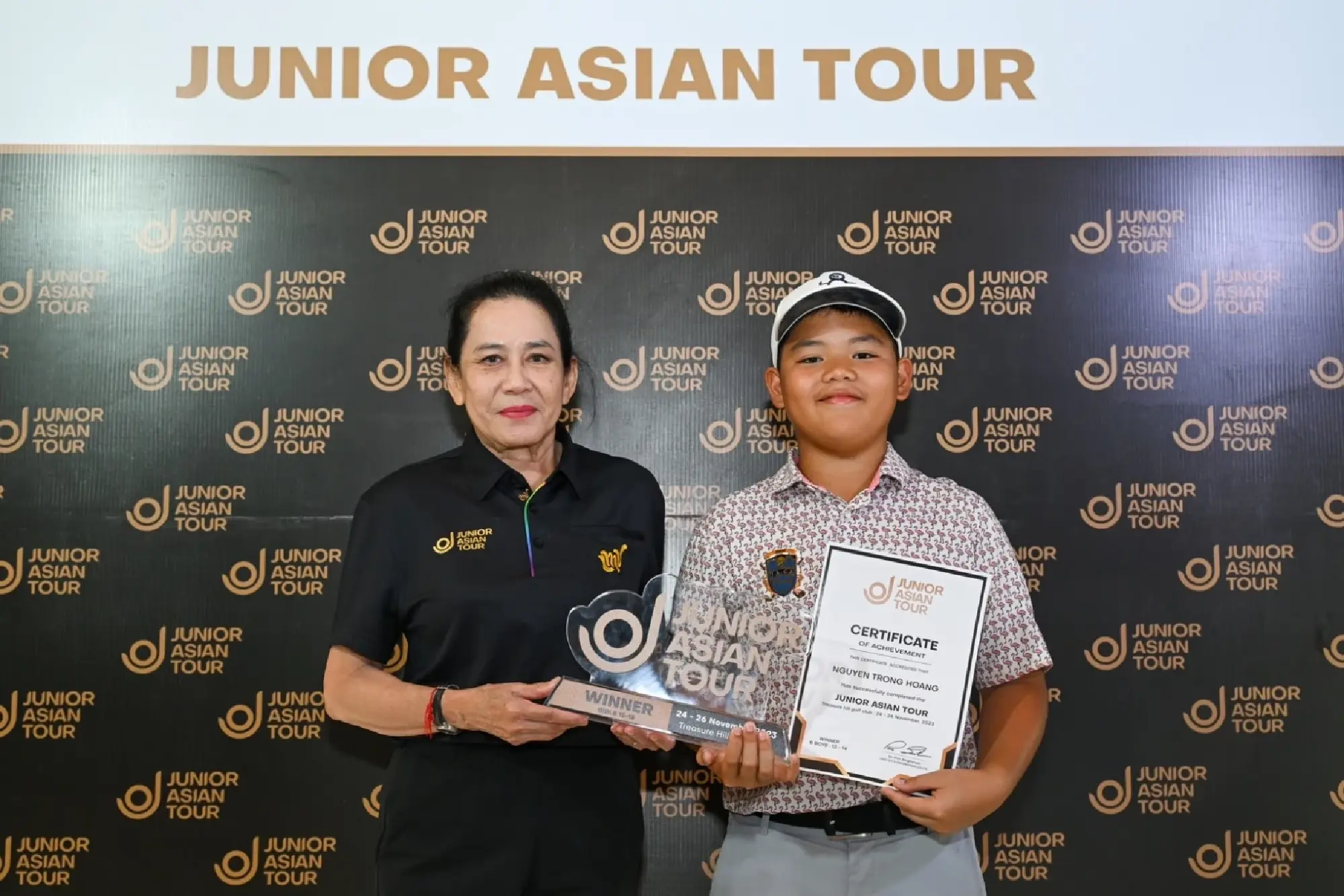 Vietnamese Golf Sensation Hoang Makes History as Youngest Open Class Winner on Junior Asian Tour