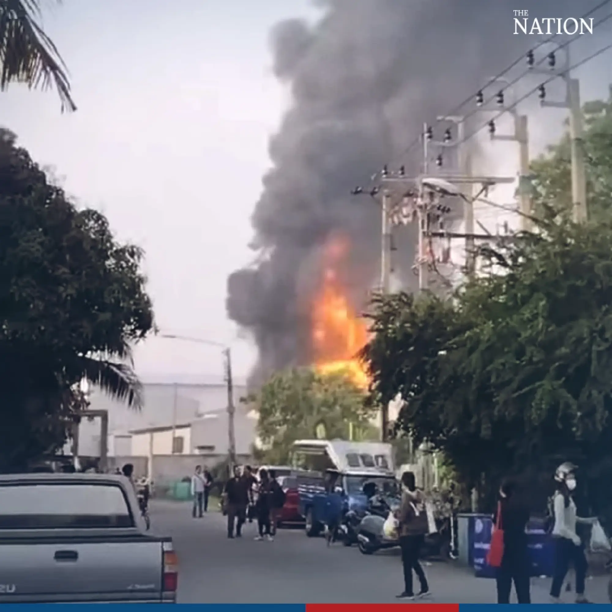 Samut Prakan chemical plant engulfed in flames