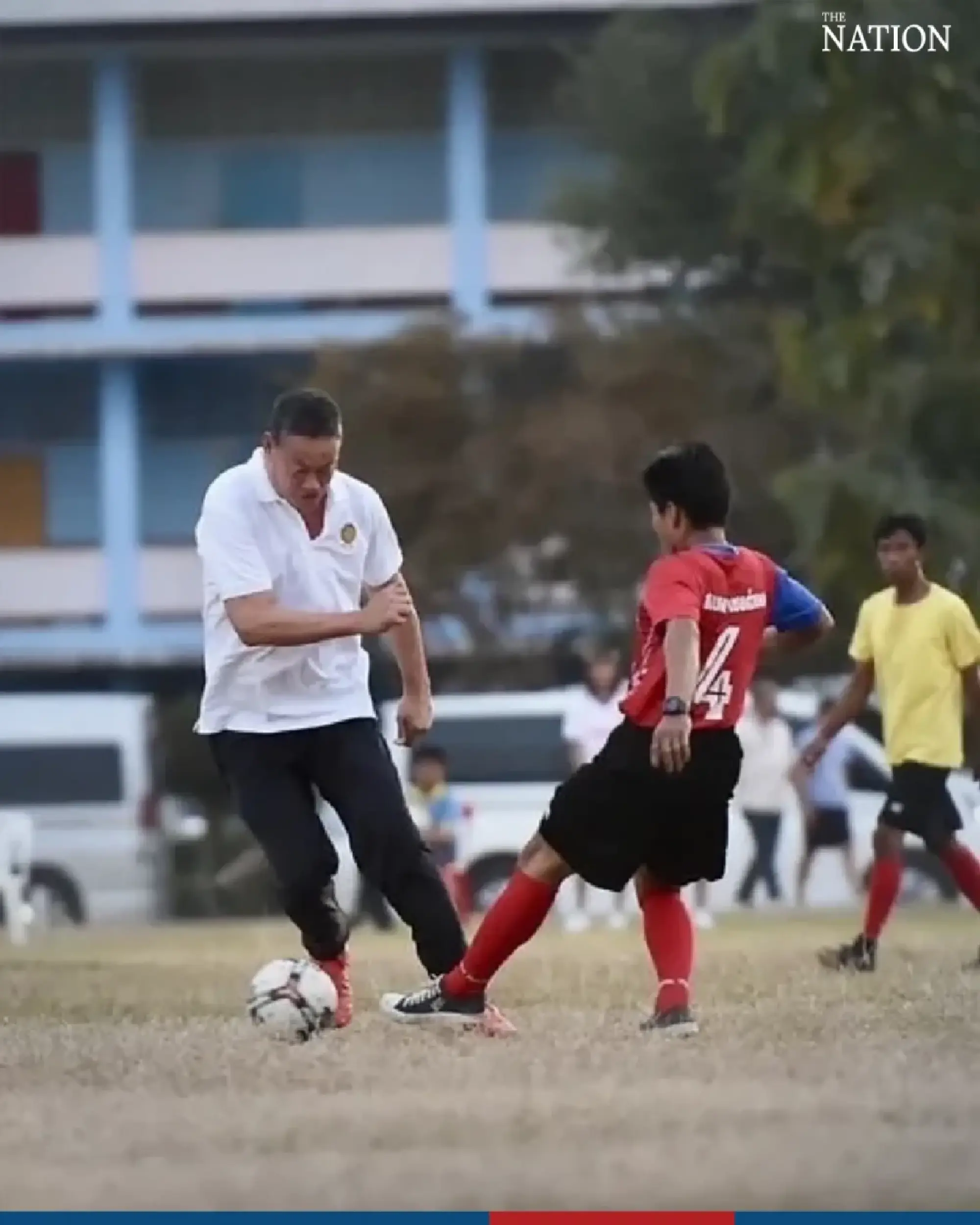 PM Srettha scores two as Cabinet team show off soccer skills