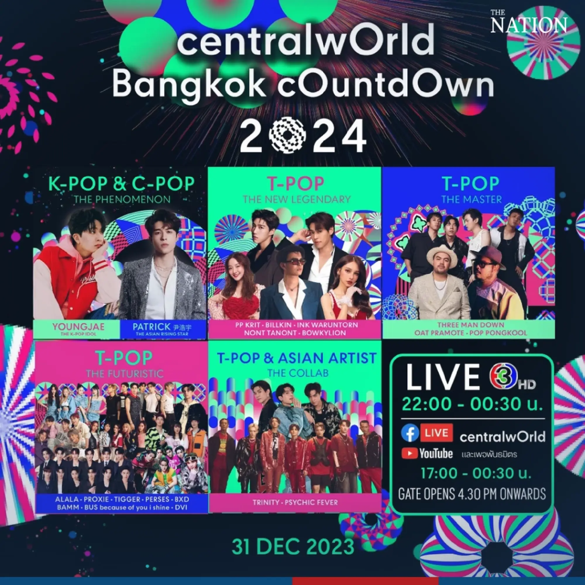 Major countdown venues in Bangkok to ring in the New Year