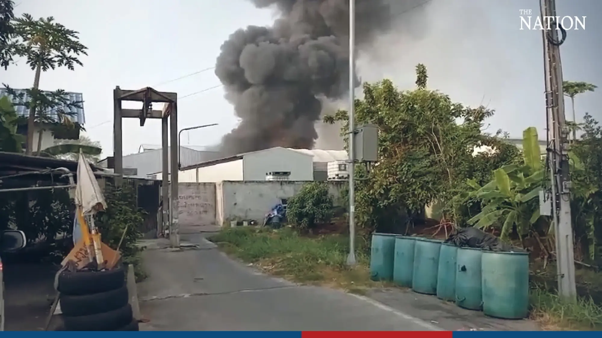 Samut Prakan chemical plant engulfed in flames