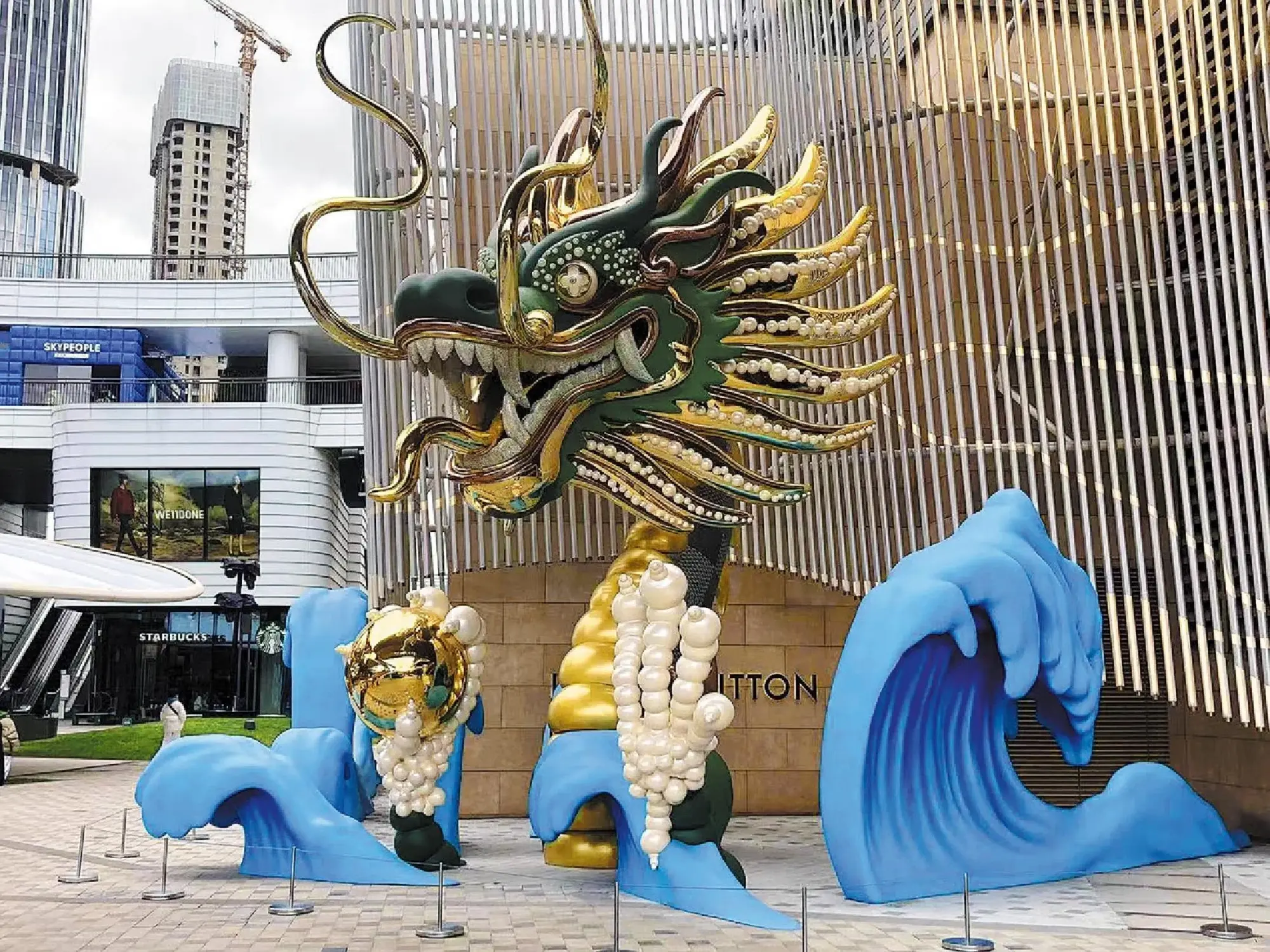 Dragons fly high throughout the city