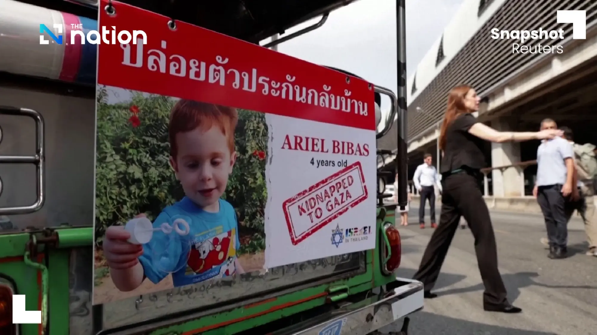 Tuk-tuks used to remind Bangkokians of Gaza hostages | The Nation