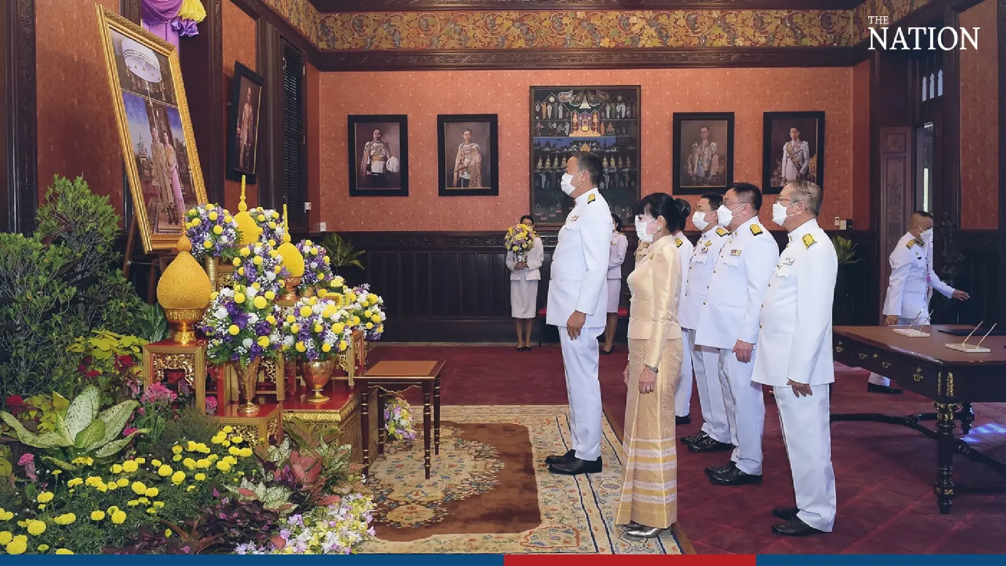 Srettha and Cabinet bid Their Majesties happy new year at Palace