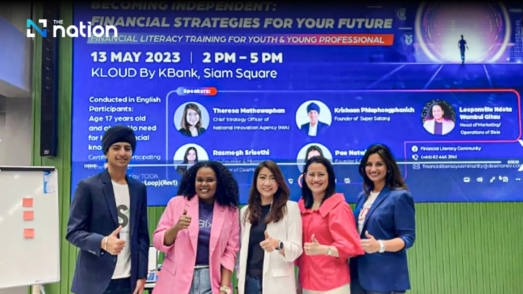 Thai teen takes on himself the responsibility of spreading financial literacy
