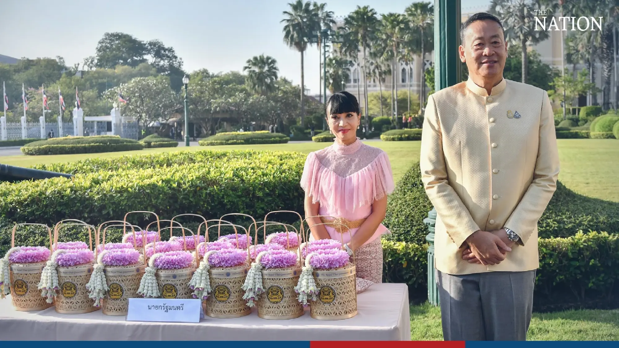 PM leads cabinet in merit-making ceremony at Government House