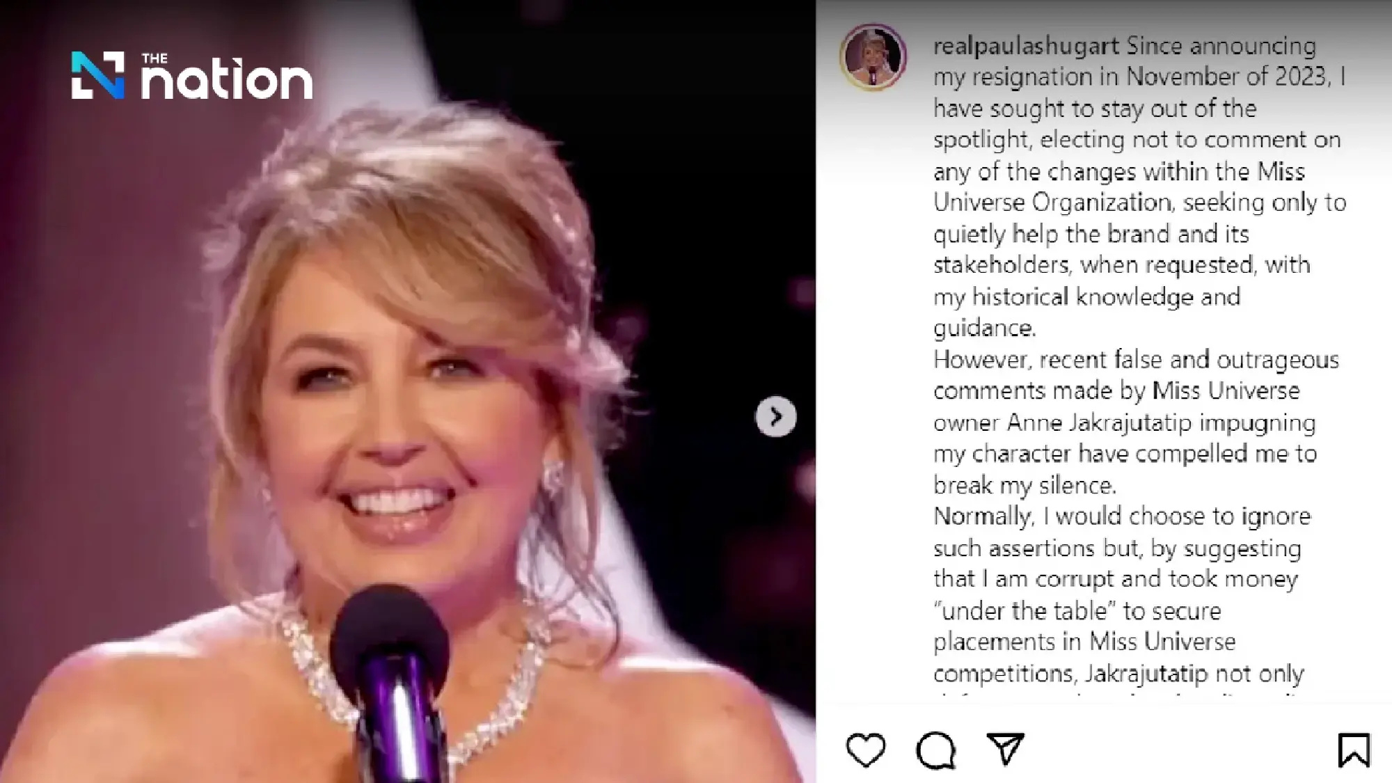 Ex-Miss Universe president threatens legal action over claims she sold titles