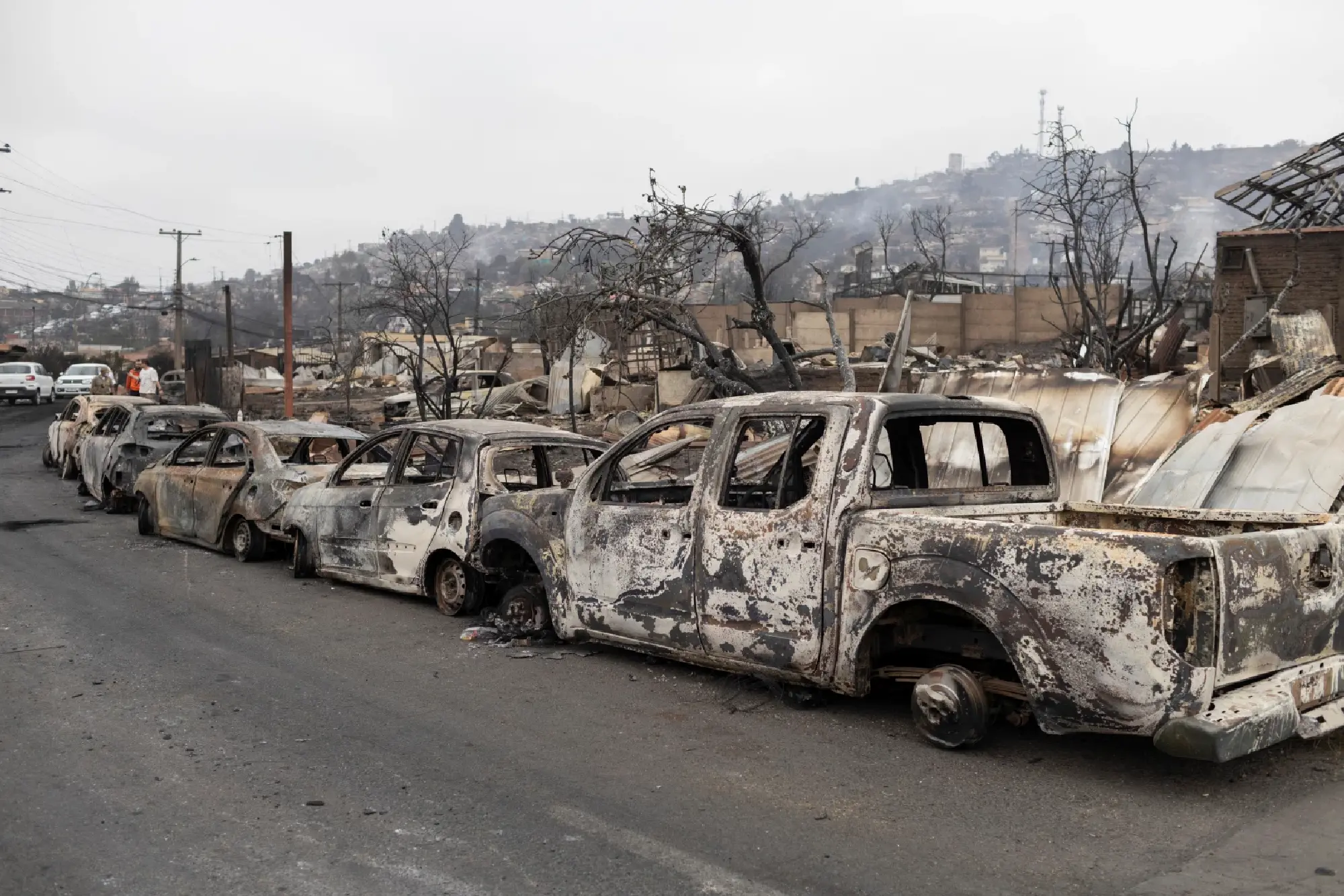 Forest fires rage on in central Chile killing at least 112 people over 3 days