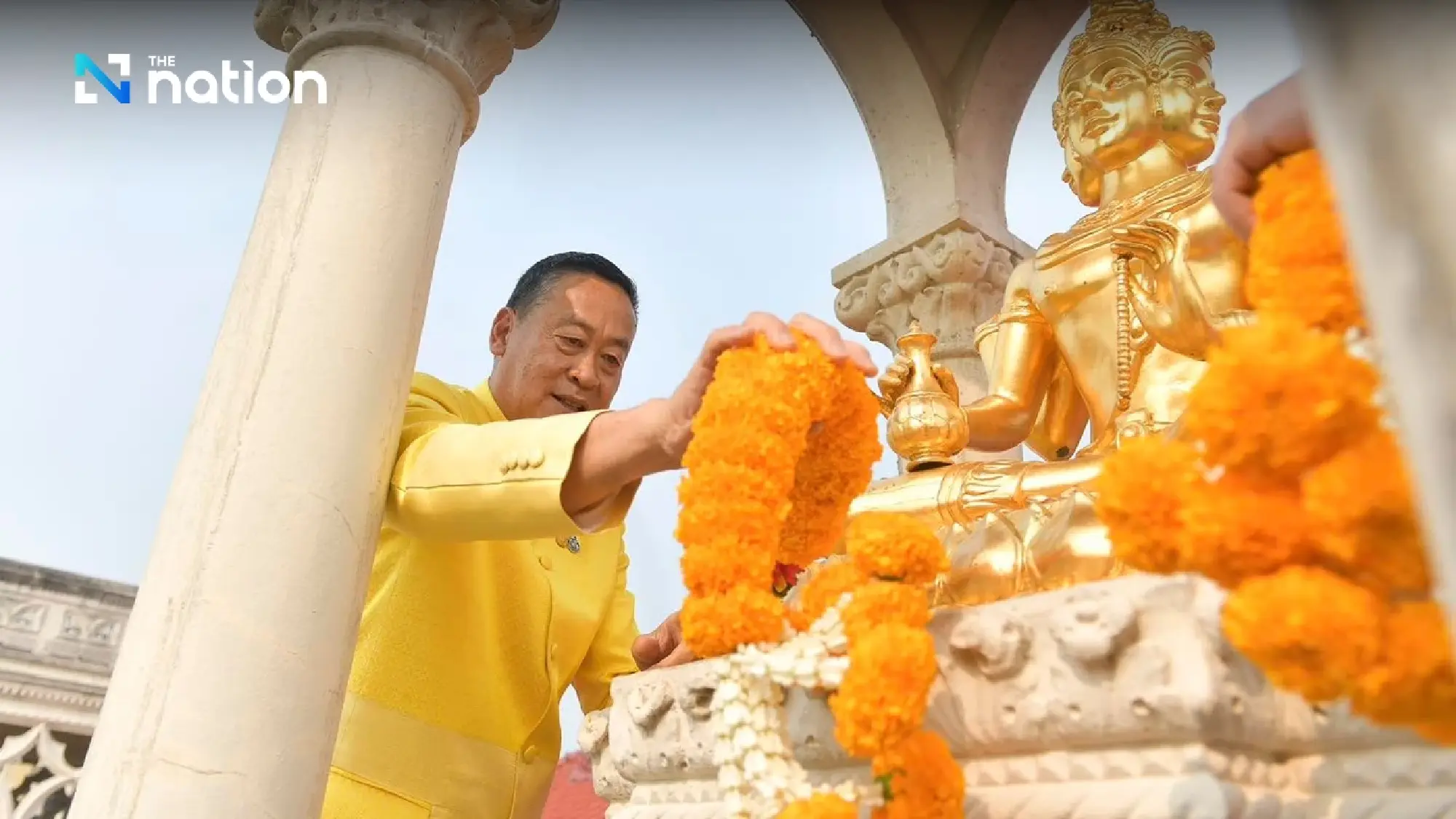 Srettha attends Songkran ceremony, sends good wishes to all Thais