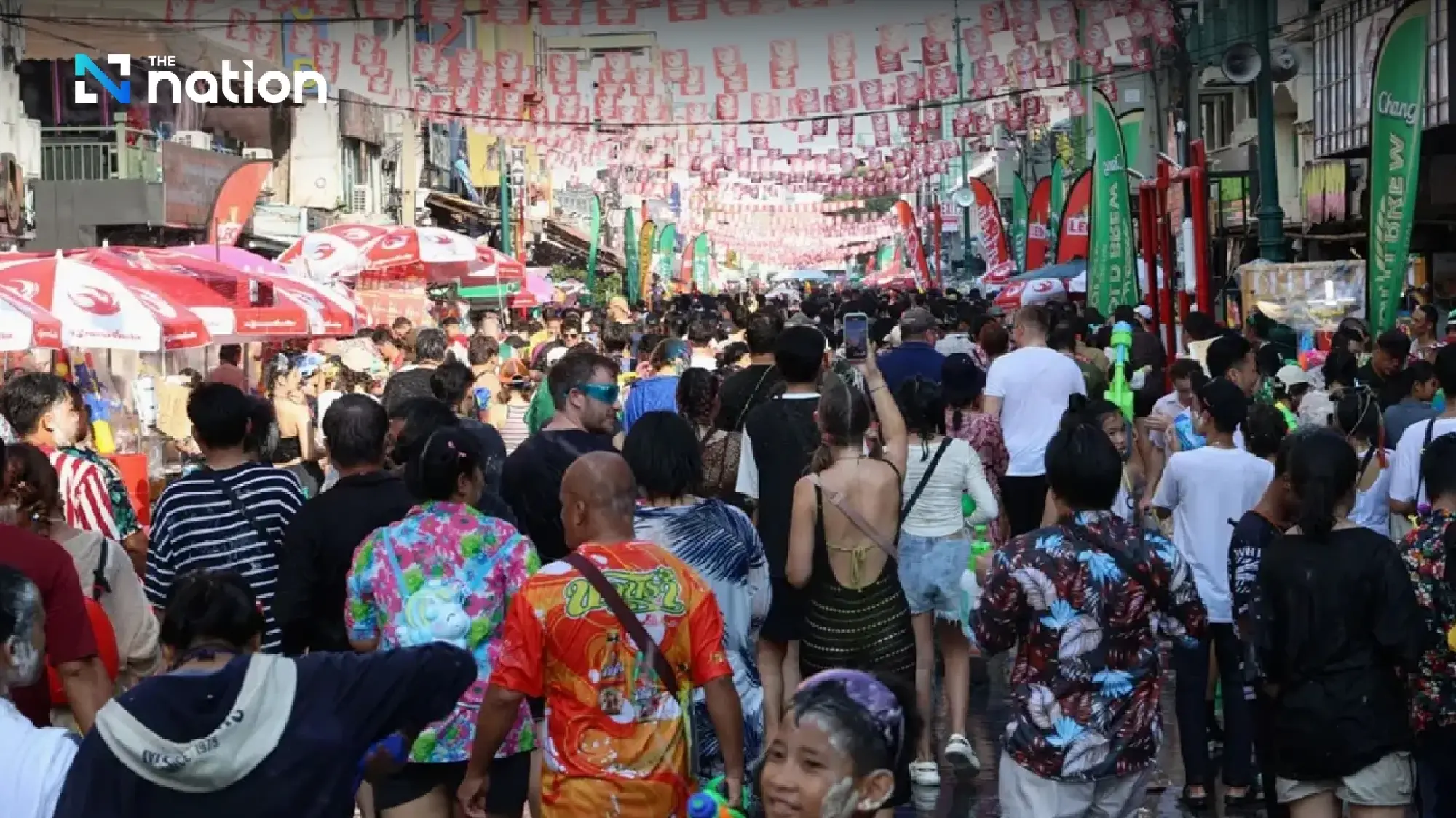 Khao San Road packed as Thai and foreign revellers celebrate