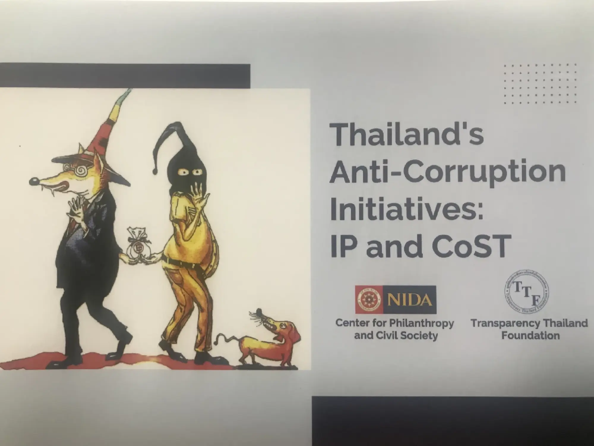 Head of Transparency Thailand Foundation supports the Thai government in reforming the justice system and regulatory guillotine to completely eradicate corruption