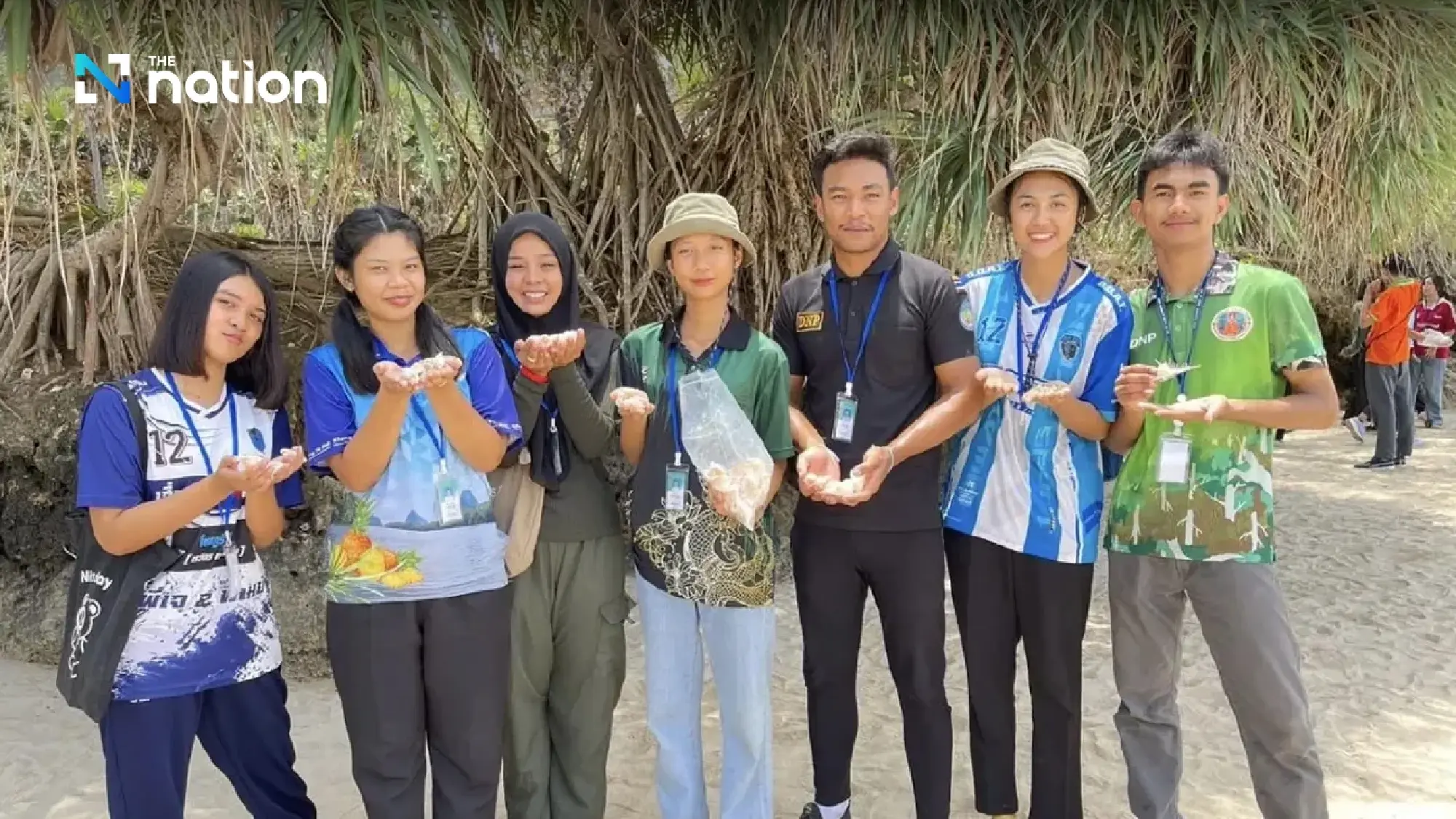 Shellfish shell donations required to house hermit crabs at Mu Koh Lanta park