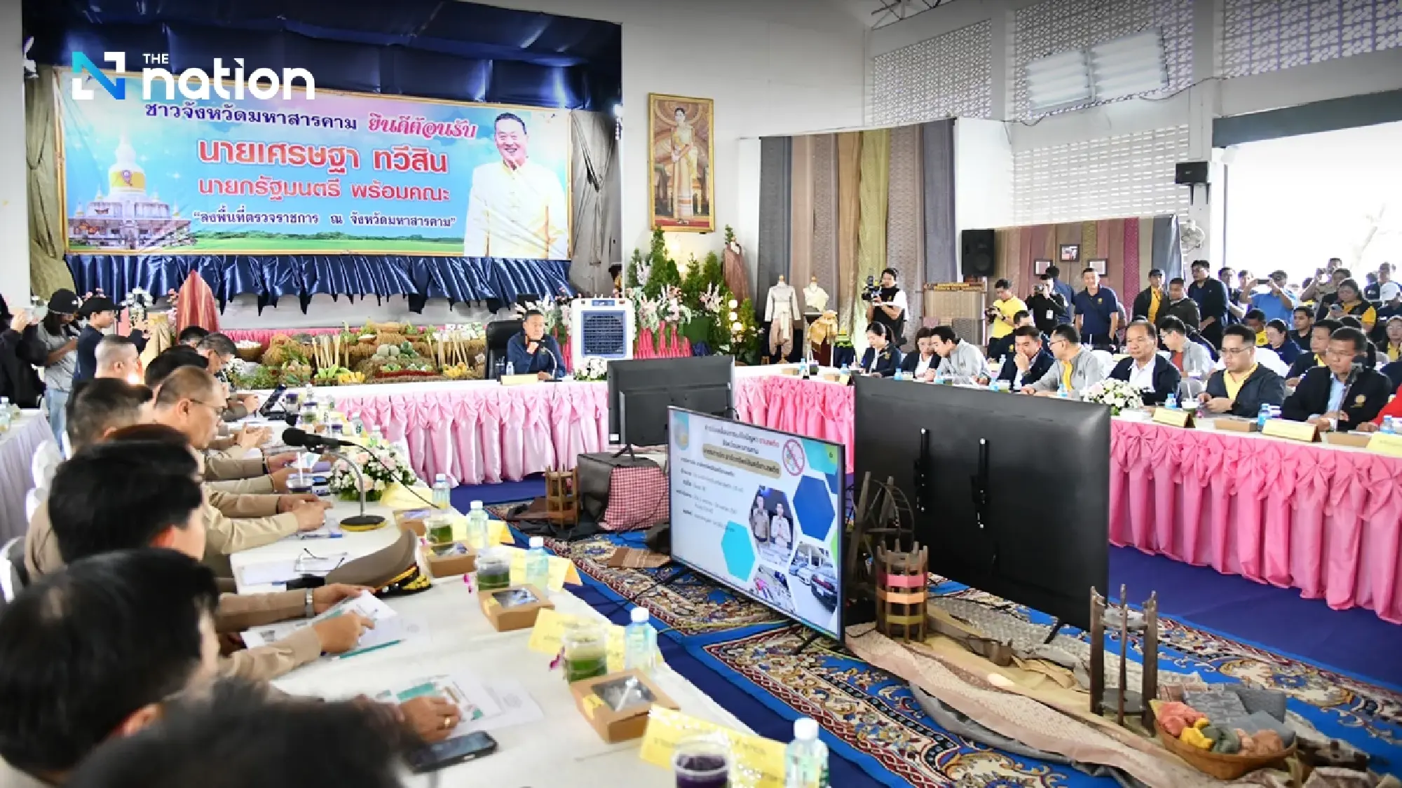 Srettha vows to tackle drought, debt, drugs in Maha Sarakham