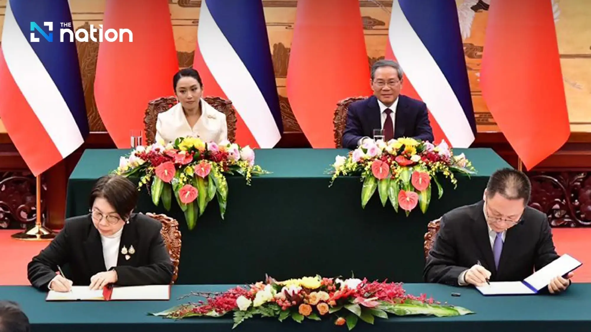 Thai and Chinese leaders sign 14 cooperation agreements
