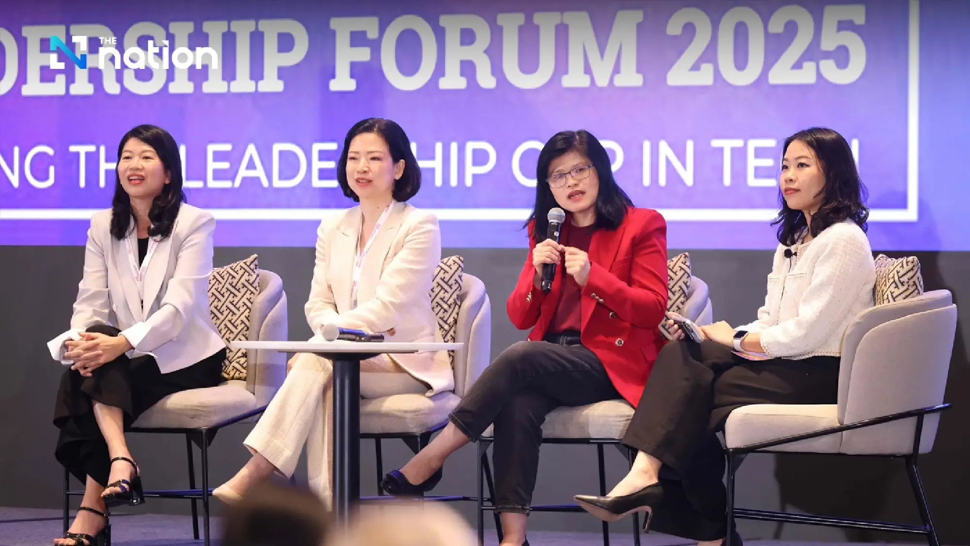 (from left) Kannokkamon Laohaburankit, Kulwipa Piyawattanametha,  Vilaiporn Taweelappontong and Pahrada Sapprasert