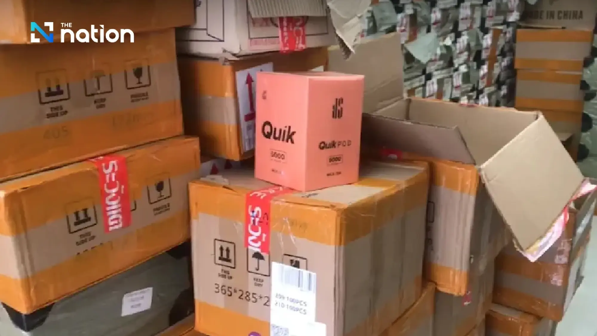Police Seize 30 Million Baht Worth of E-Cigarettes in Bangkok Raid