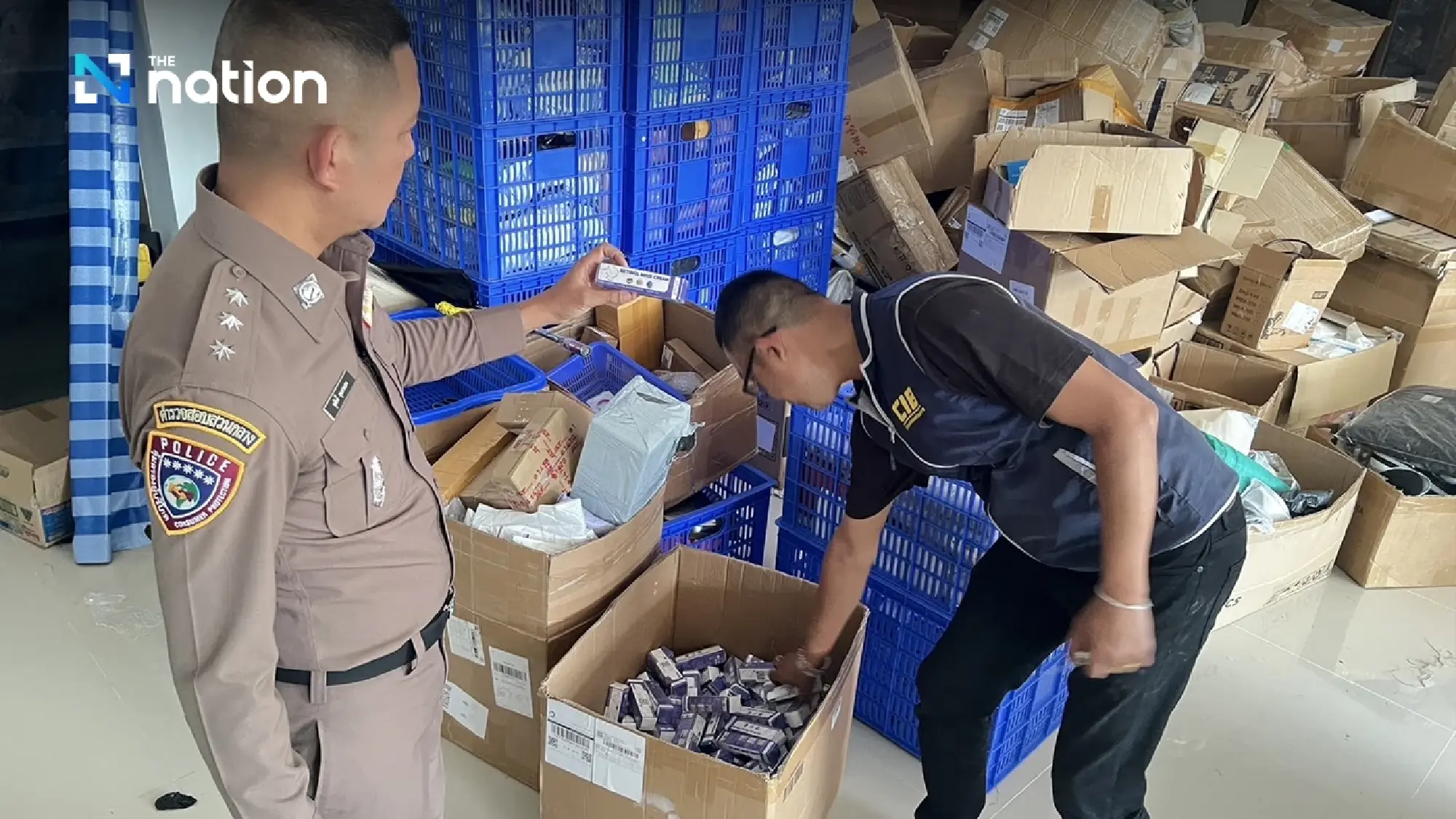 THB46 bn worth of counterfeit cosmetics, foods from China seized