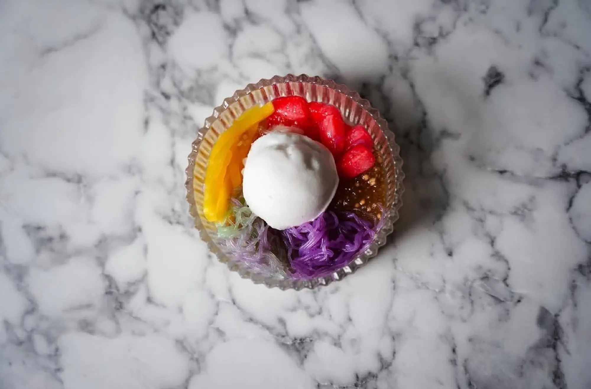 Red ruby with smoked coconut sorbet at soon-to-open Im Jai by Pun Im.PHOTO: IM JAI BY PUN IM