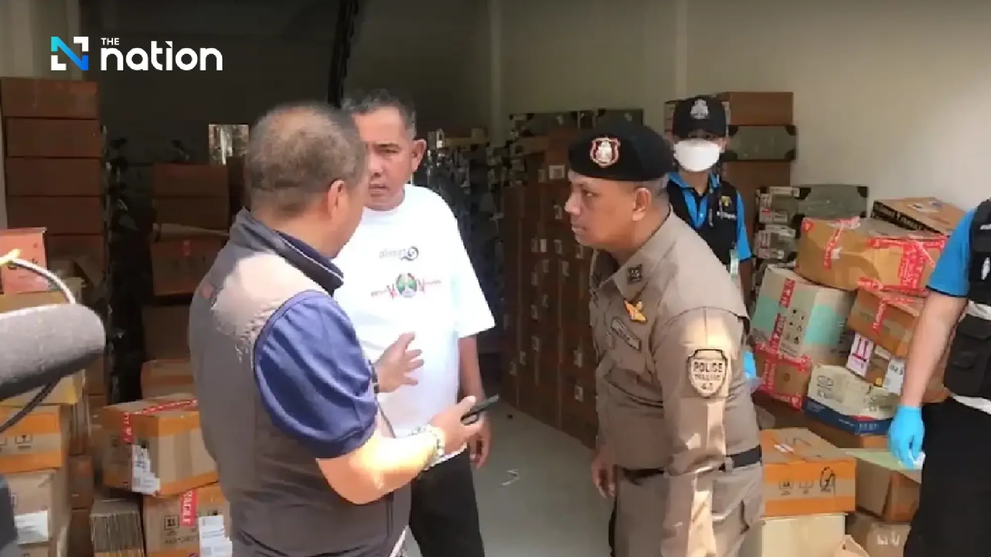 Police Seize 30 Million Baht Worth of E-Cigarettes in Bangkok Raid