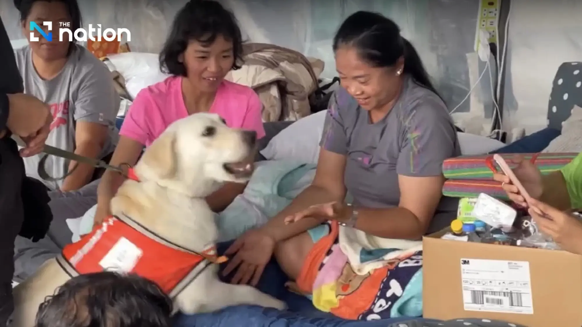 K9 team bids farewell to families of collapsed building’s victims