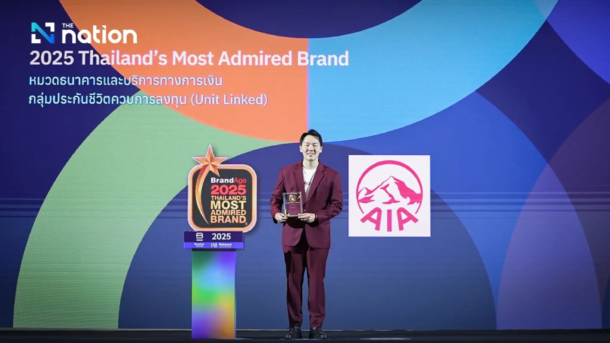 AIA Thailand receives four awards as one of the most trusted brands and companies