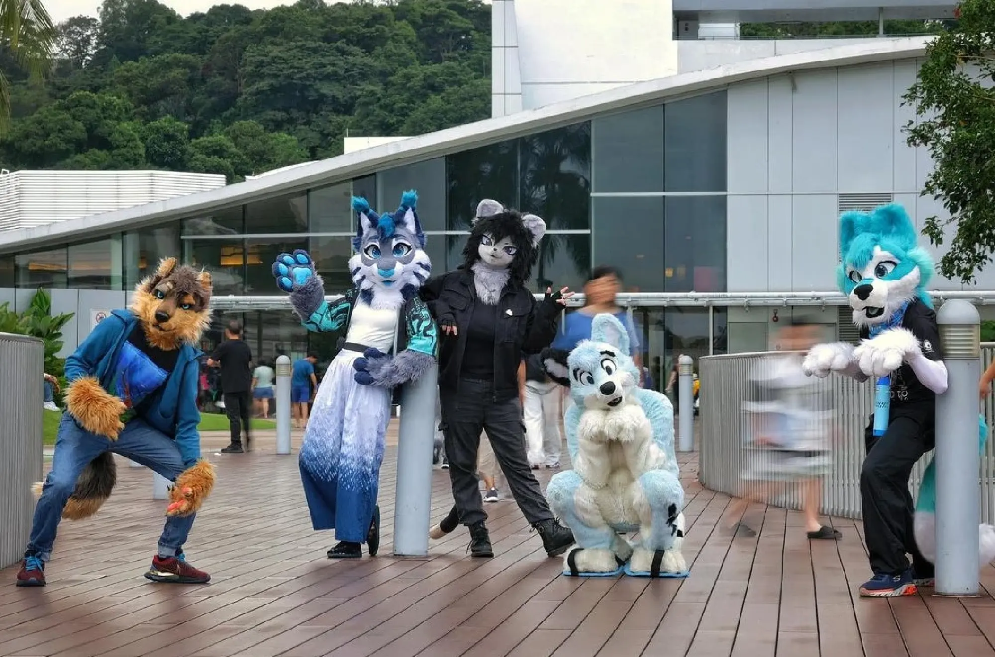 Though best known for their fursuits, furries say it is a misconception that they hang out exclusively in these outfits.ST PHOTO: KEVIN LIM