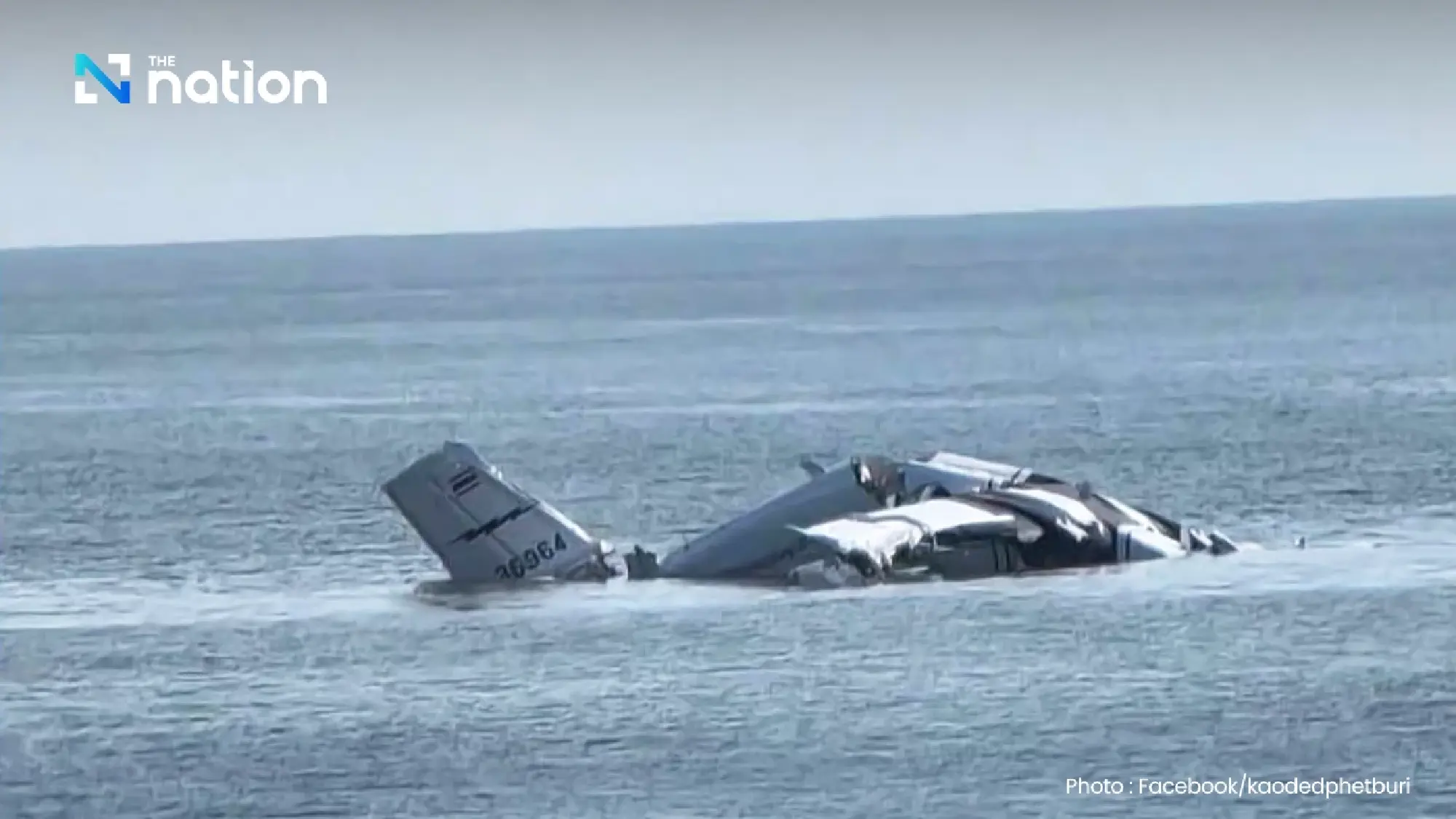 Police aircraft crashes during parachute training in Hua Hin, all 6 officers killed