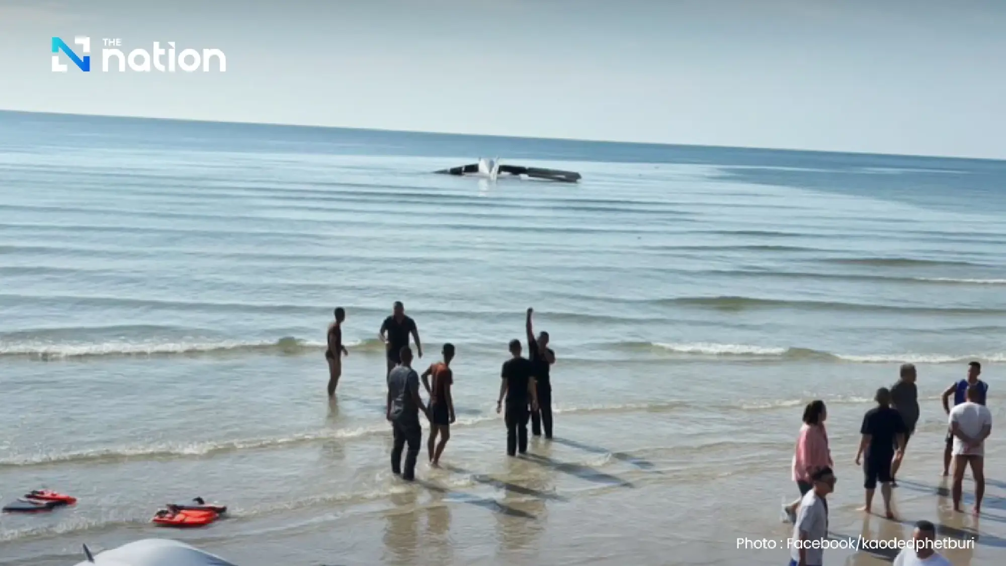 Police aircraft crashes during parachute training in Hua Hin, all 6 officers killed