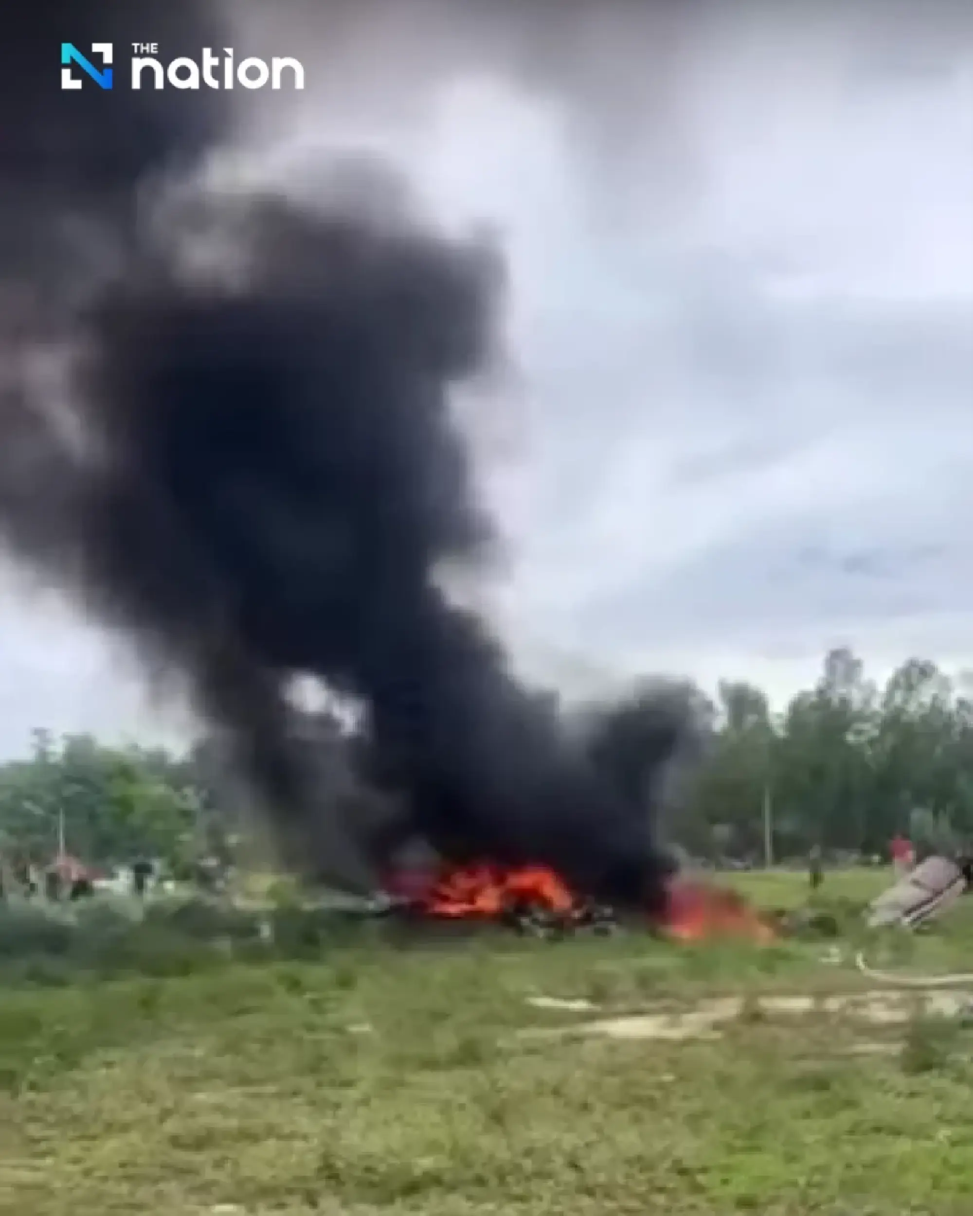 Helicopter crash in Prachuap Khiri Khan kills 3, one parachutes to safety