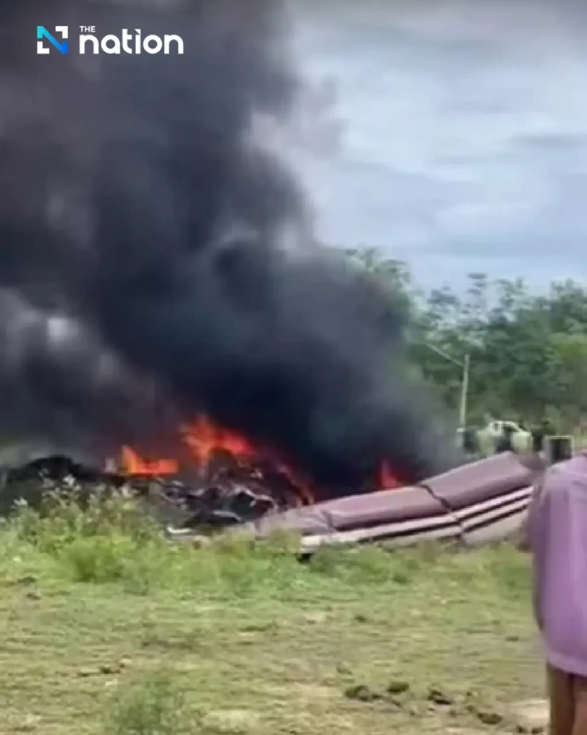 Helicopter crash in Prachuap Khiri Khan kills 3, one parachutes to safety