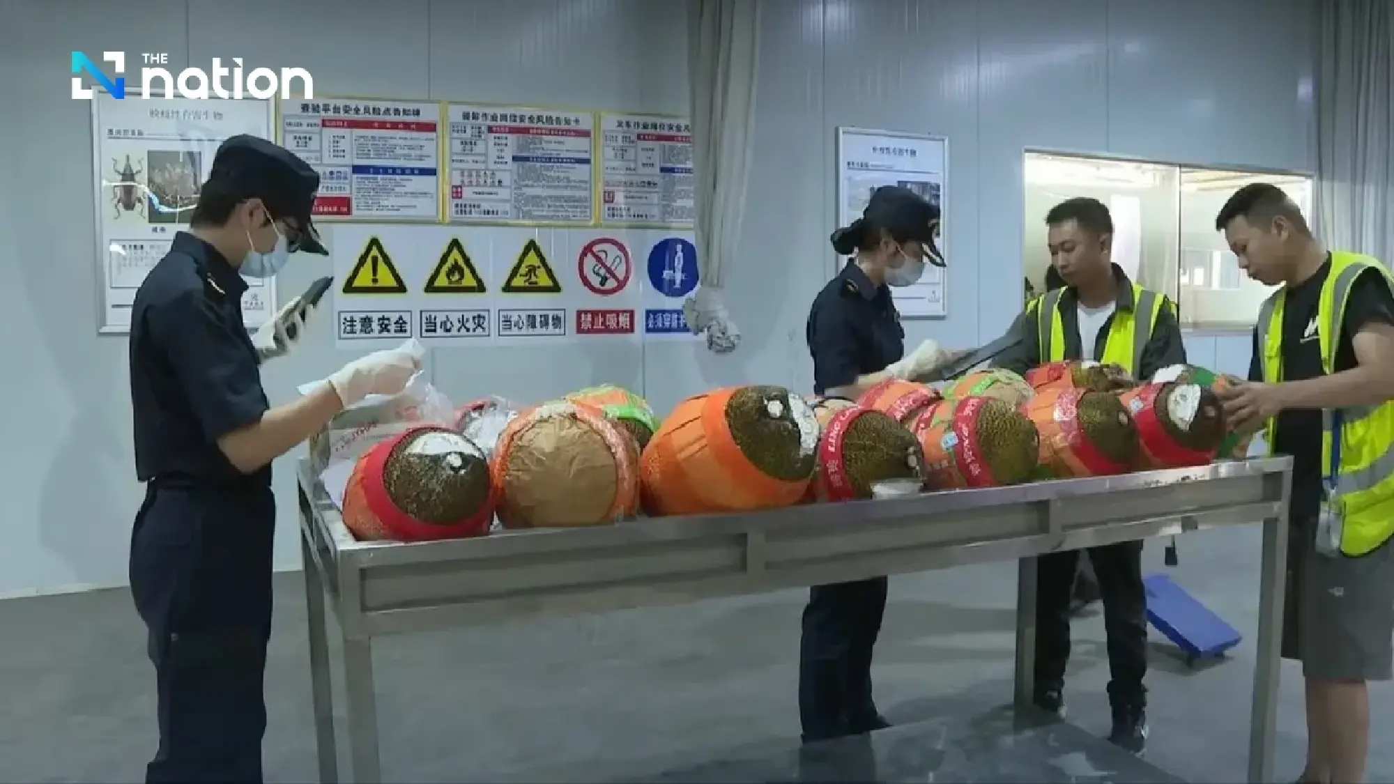Thai durian exports soar thanks to enhanced services at China\'s Youyiguan border