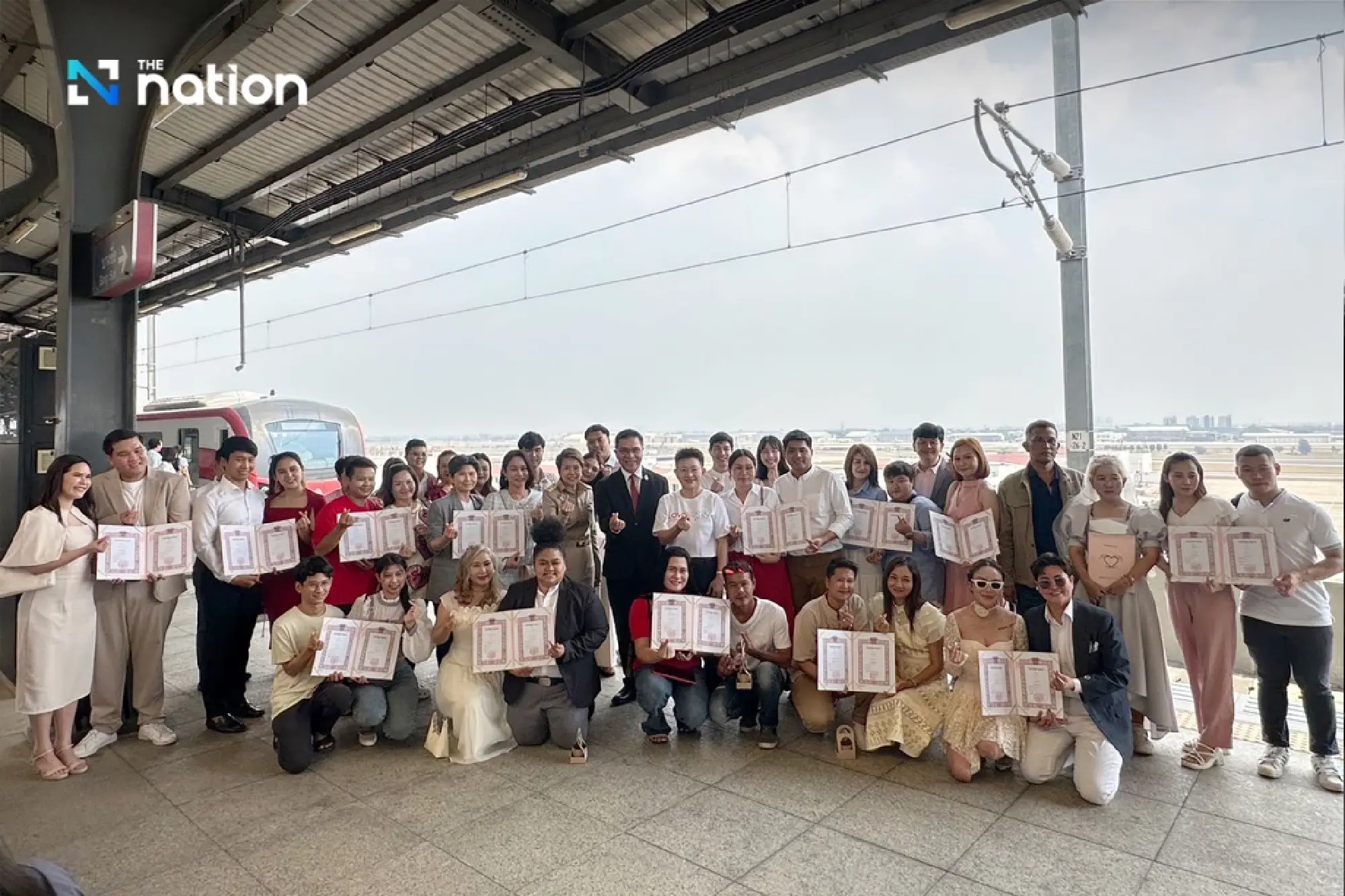 First-ever marriage registration on SRT Red Line train to celebrate Valentine’s Day