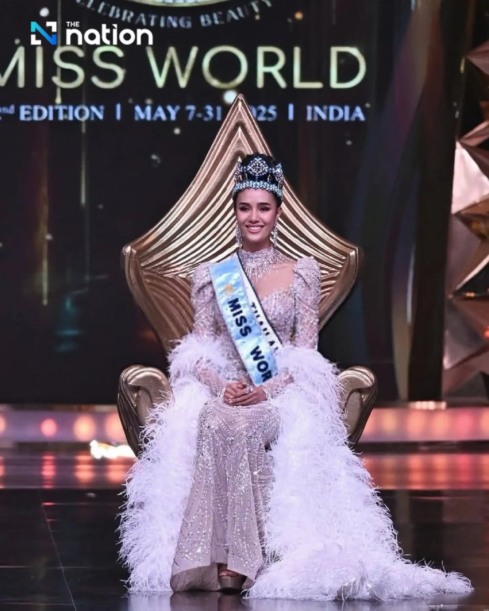 Thai beauty queen Suchata “Opal” Chuangsri crowned Miss World 2025